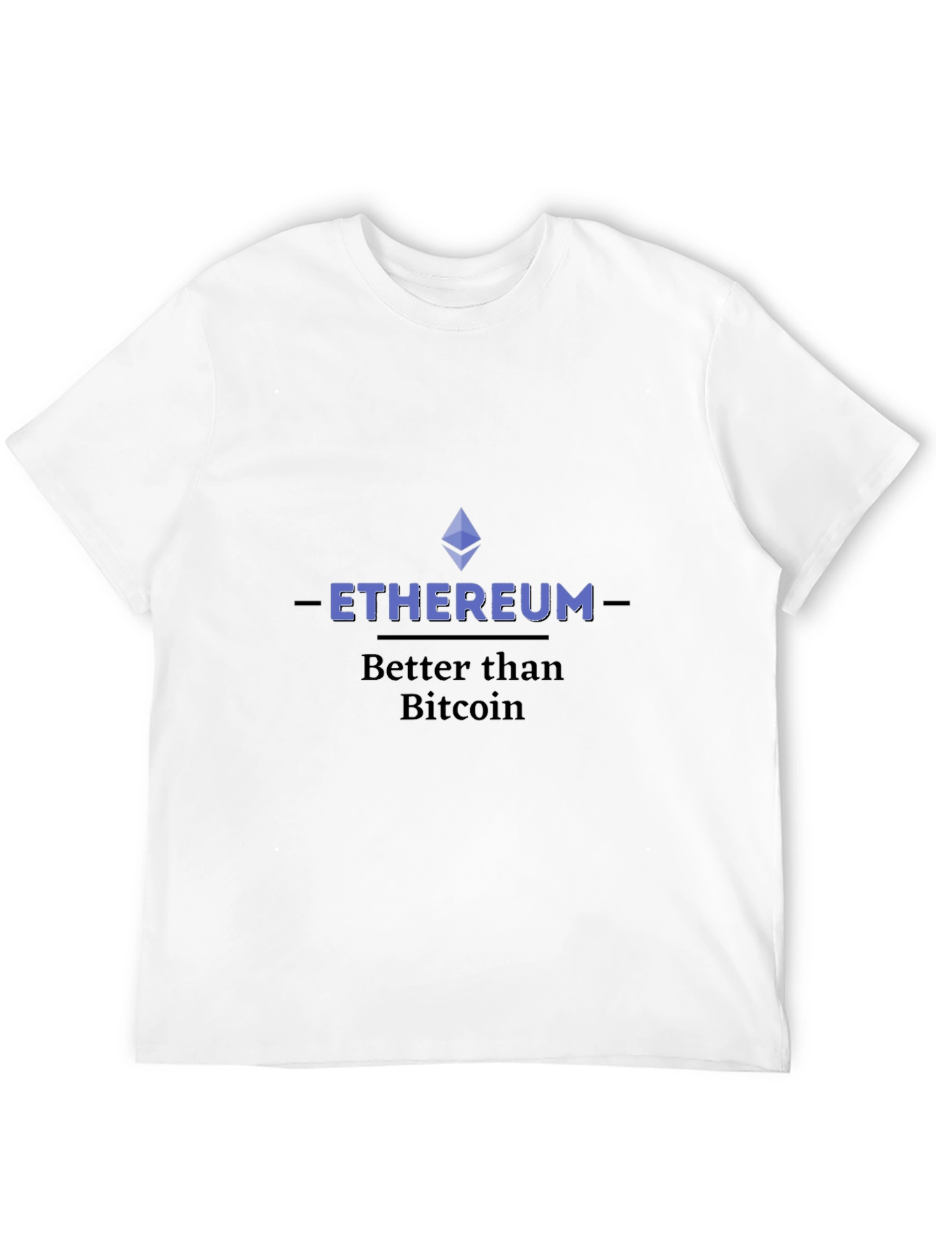Ethereum Better Than Bitcoin Graphic Tee - Black