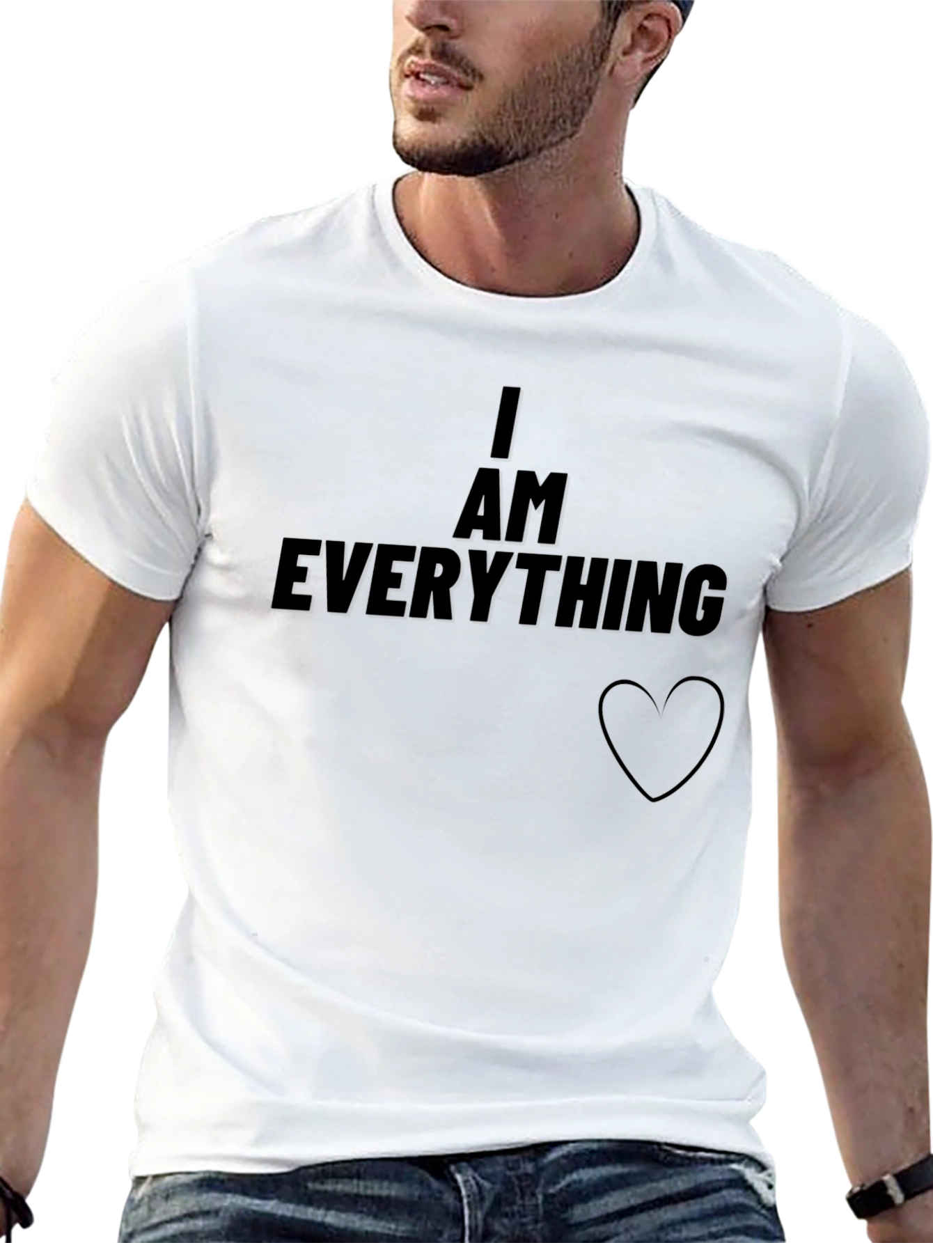 I Am Everything Graphic Tee - Black T-Shirt