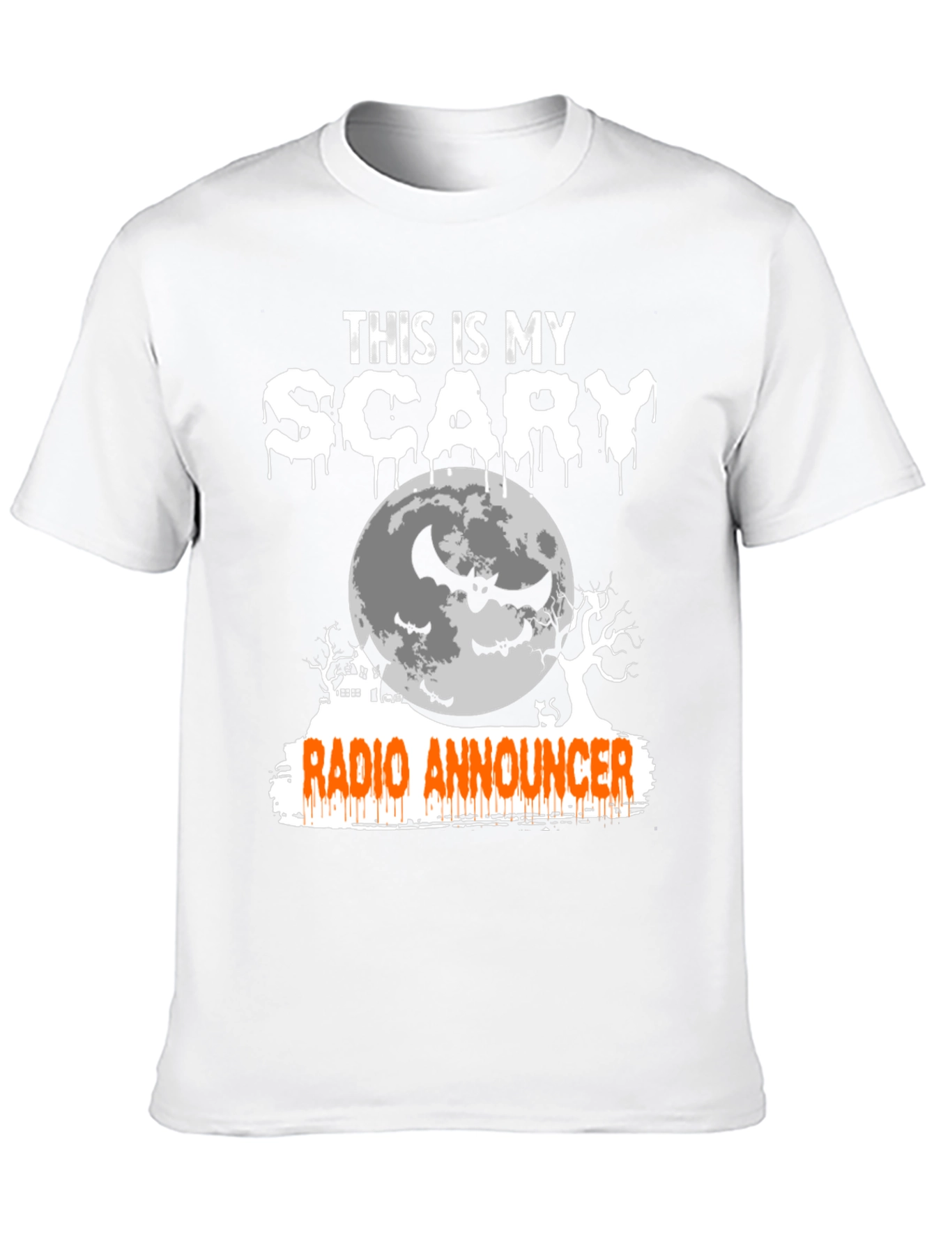 Scary Radio Announcer Halloween T-Shirt