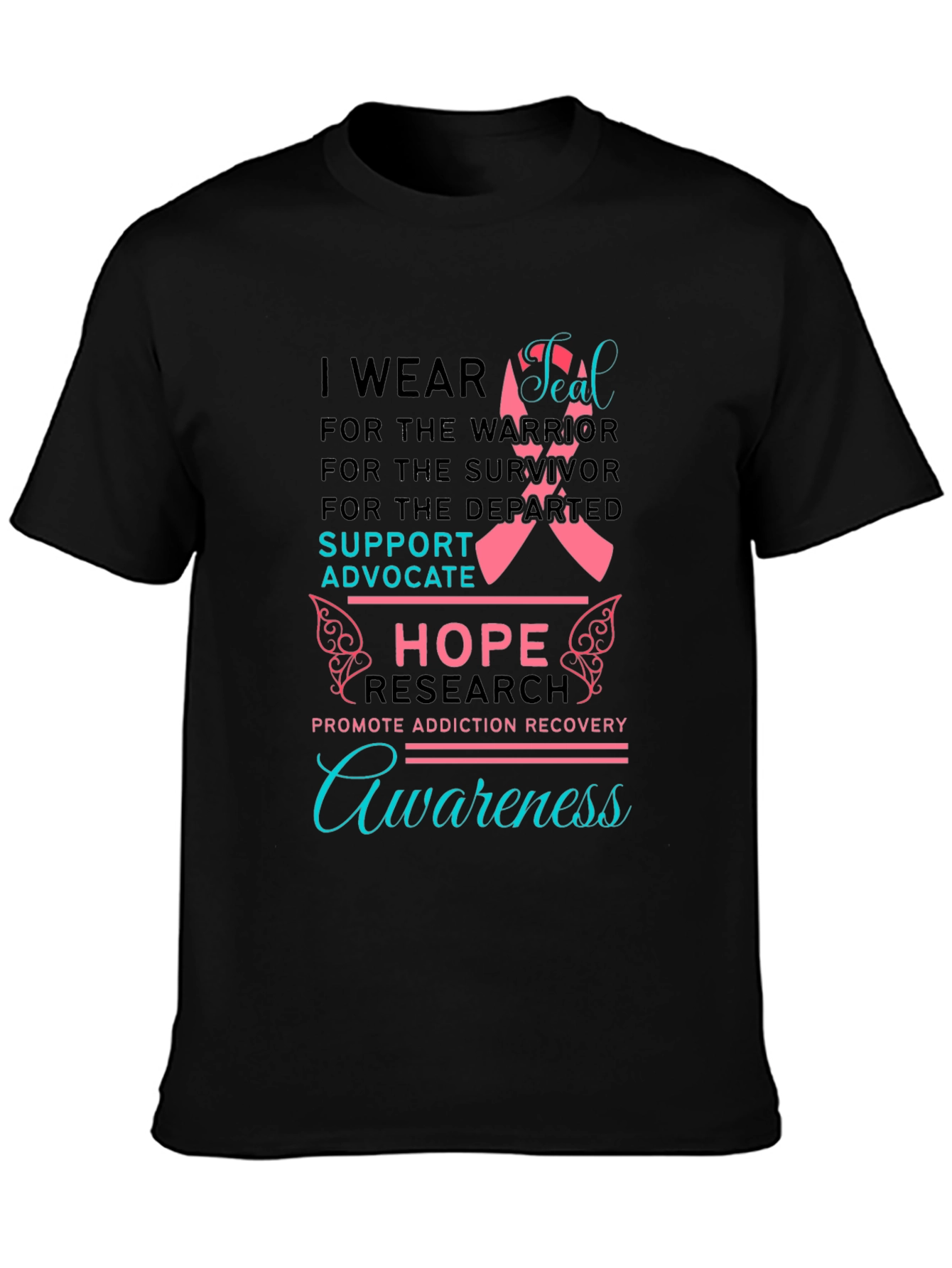 Addiction Awareness T-Shirt: Hope & Support