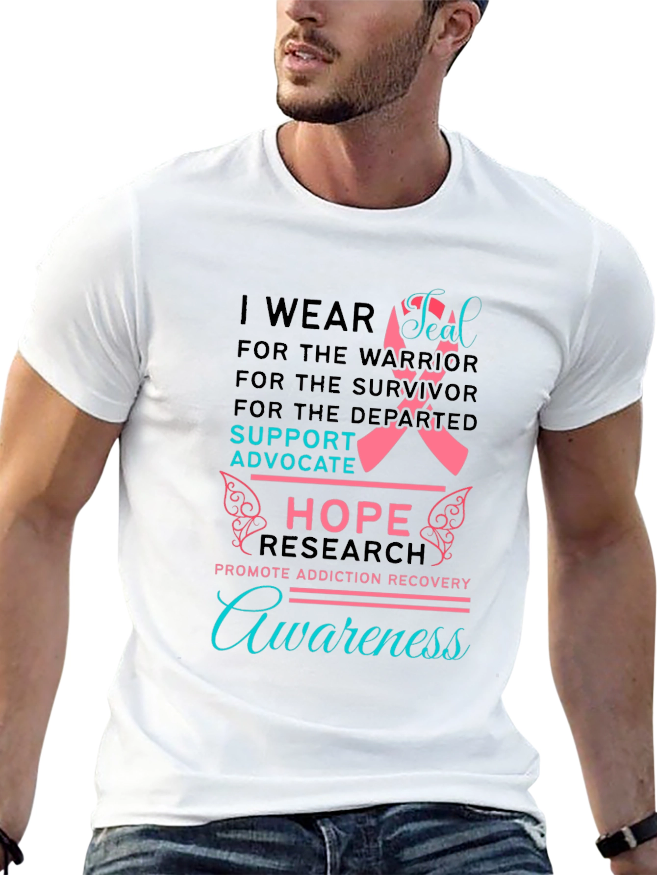 Addiction Awareness T-Shirt: Hope & Support
