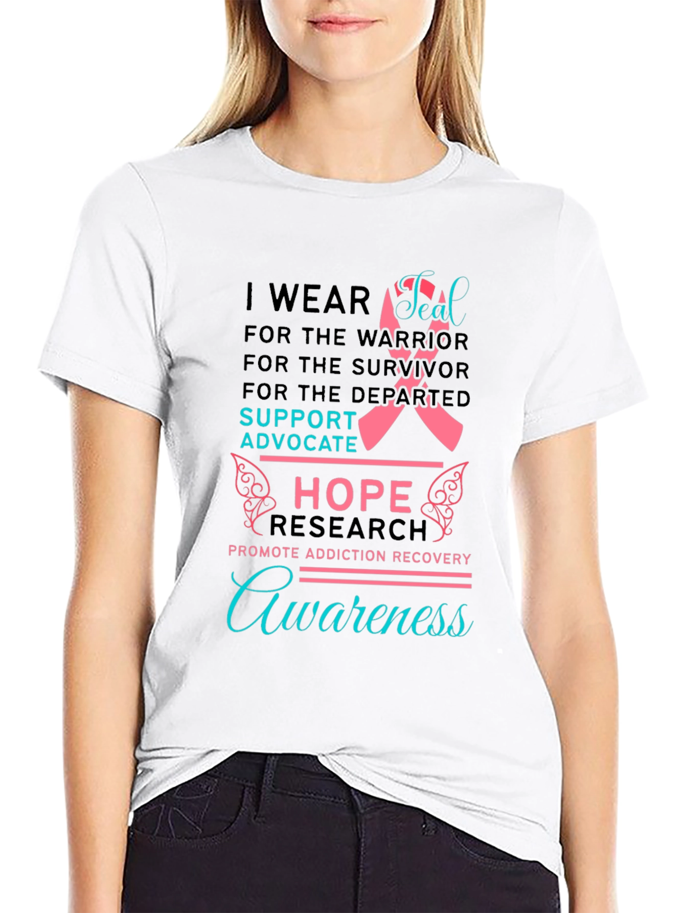 Addiction Awareness T-Shirt: Hope & Support
