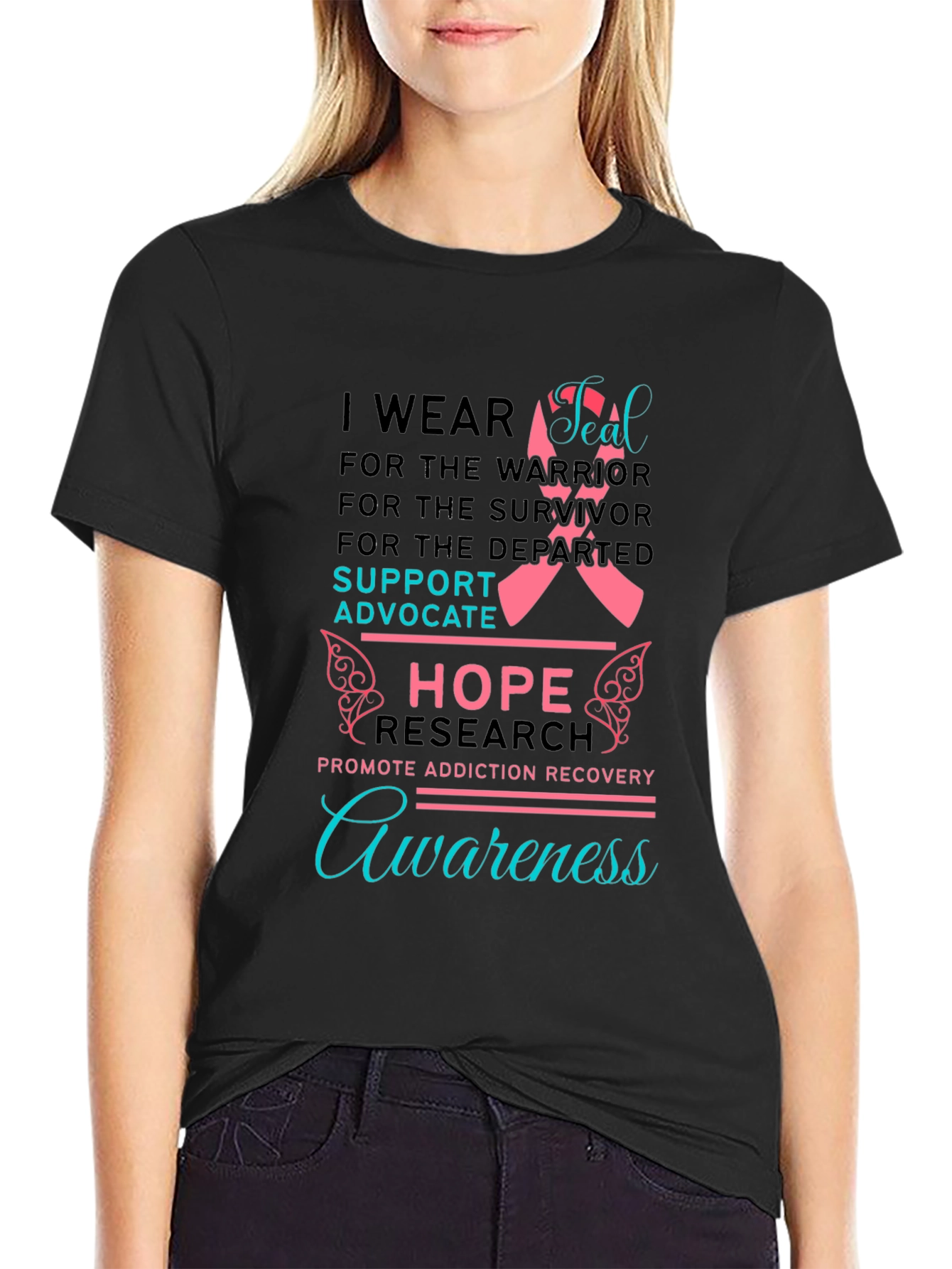 Addiction Awareness T-Shirt: Hope & Support