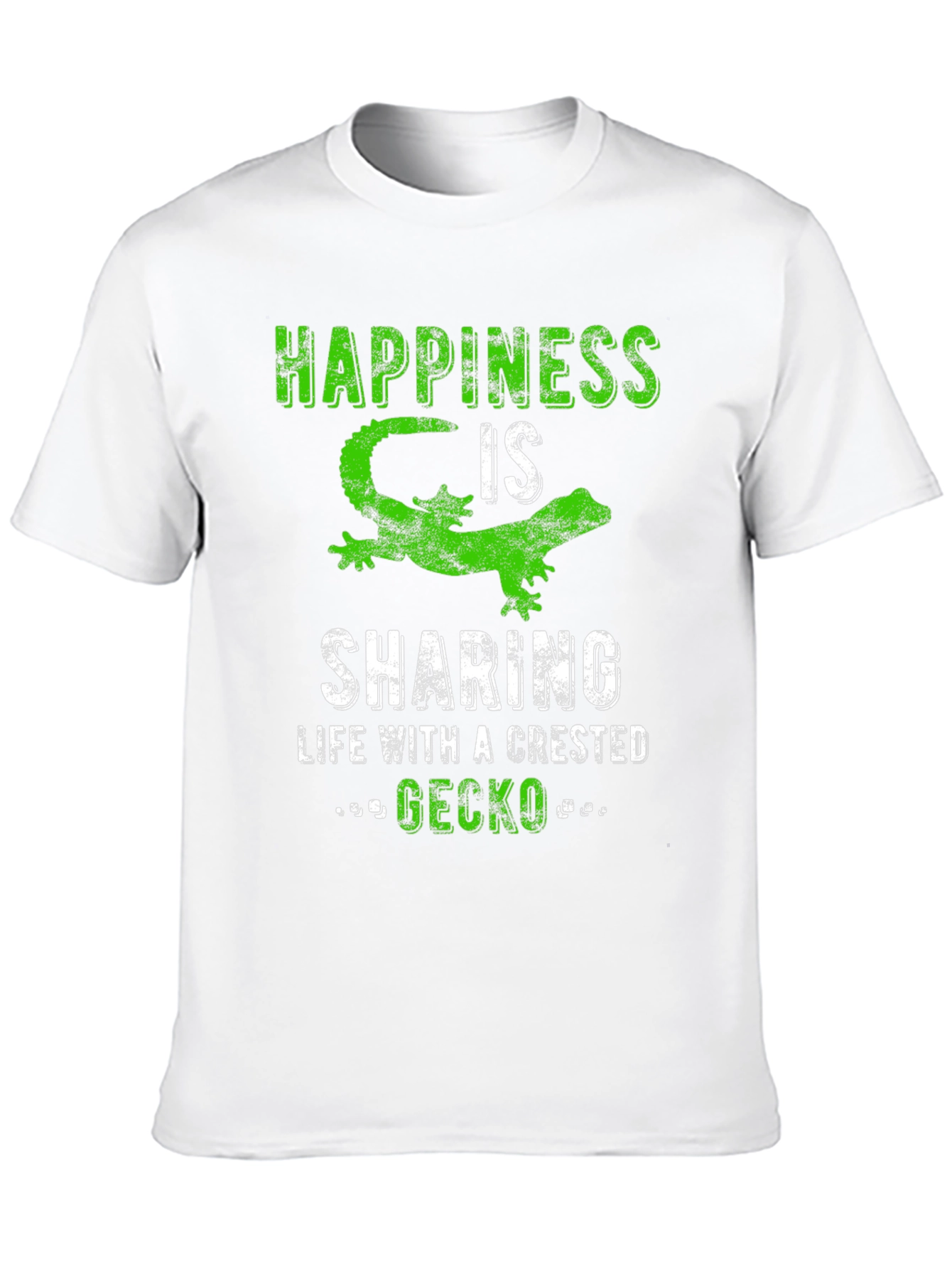 Happiness Crested Gecko Graphic Tee - Unisex