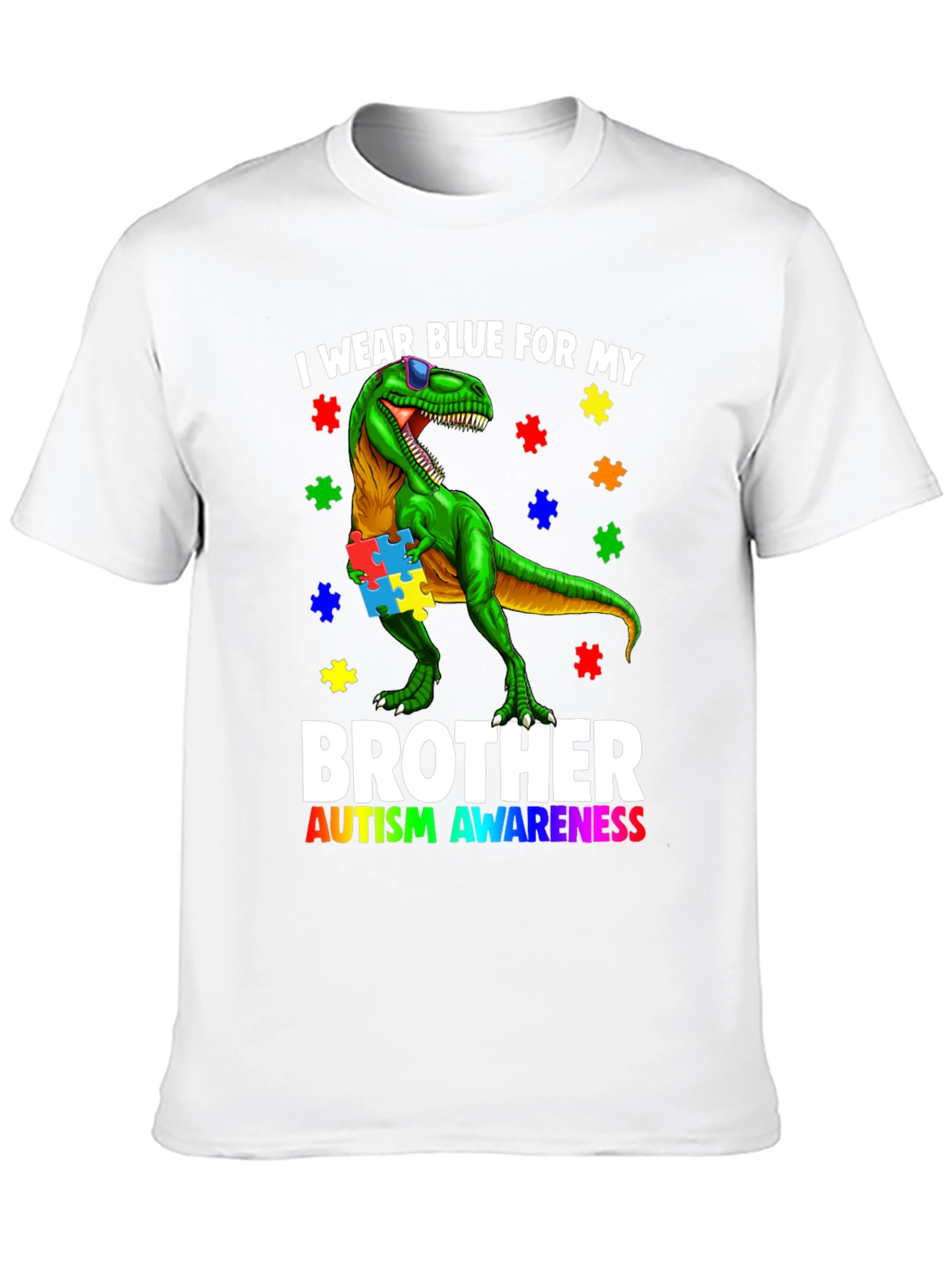 Autism Awareness Dinosaur T-Shirt