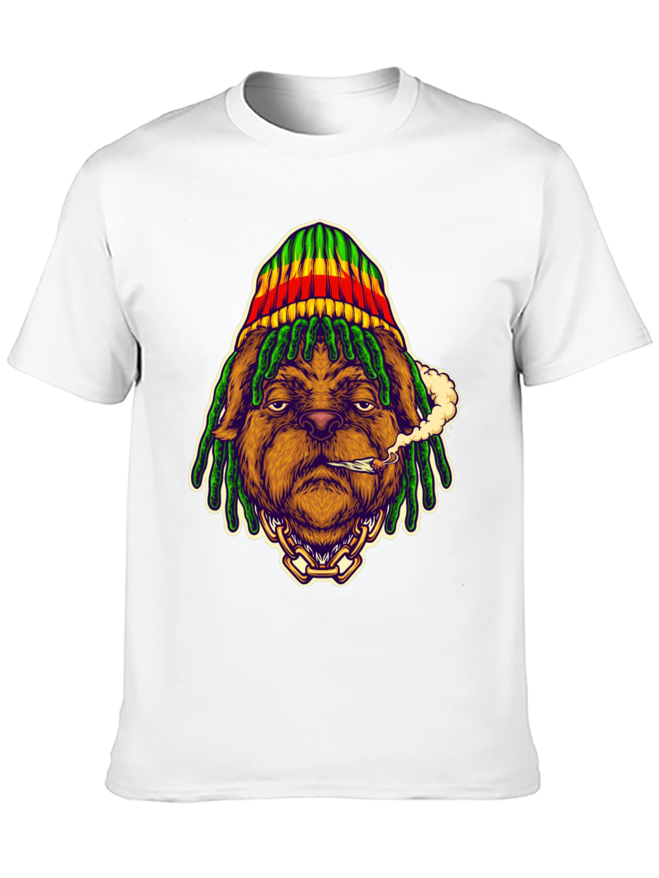 Rasta Dog T-Shirt - Cool Graphic Tee