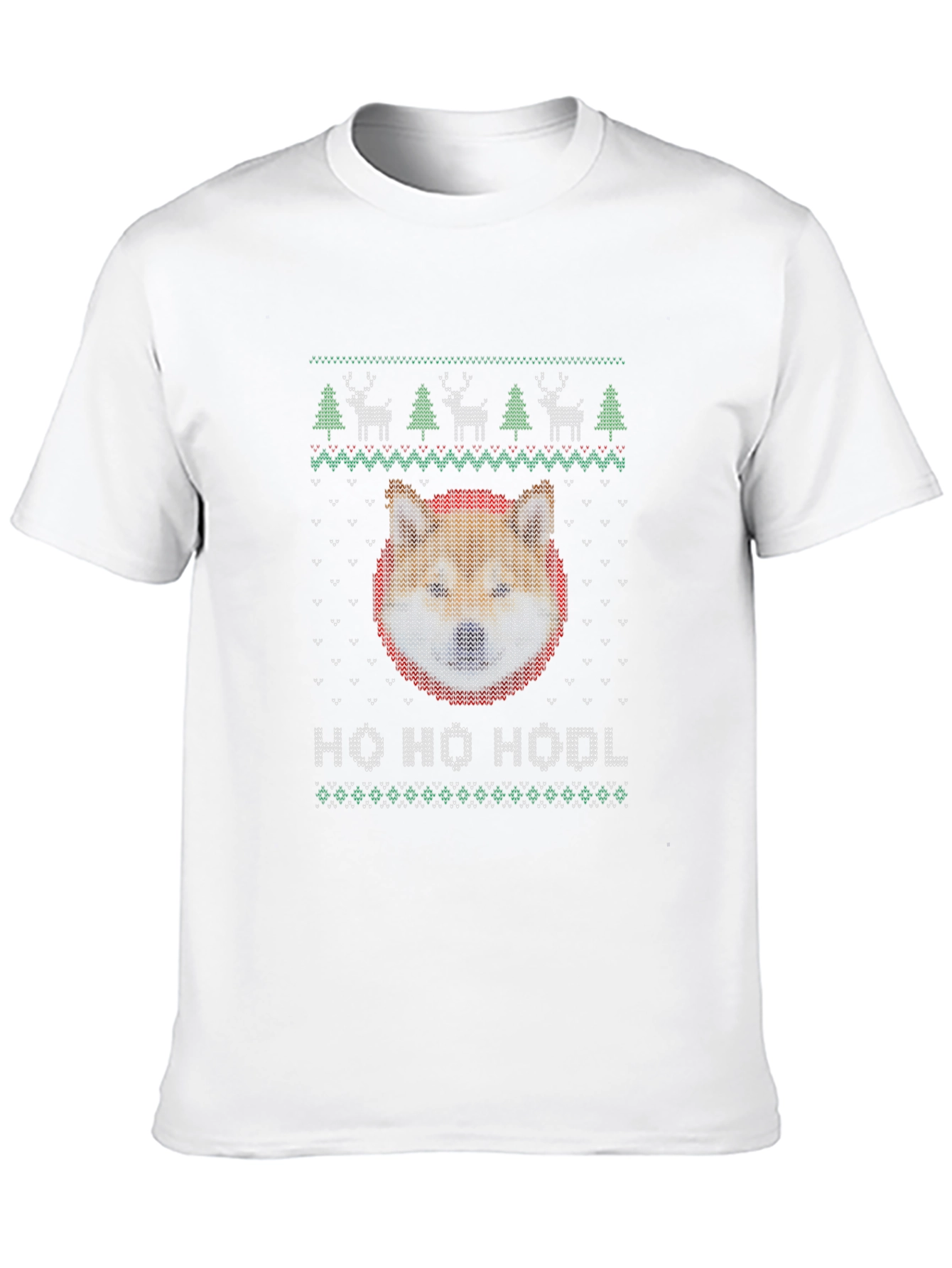 Ho Ho Hodl Shiba Inu Ugly Christmas Sweater T-Shirt