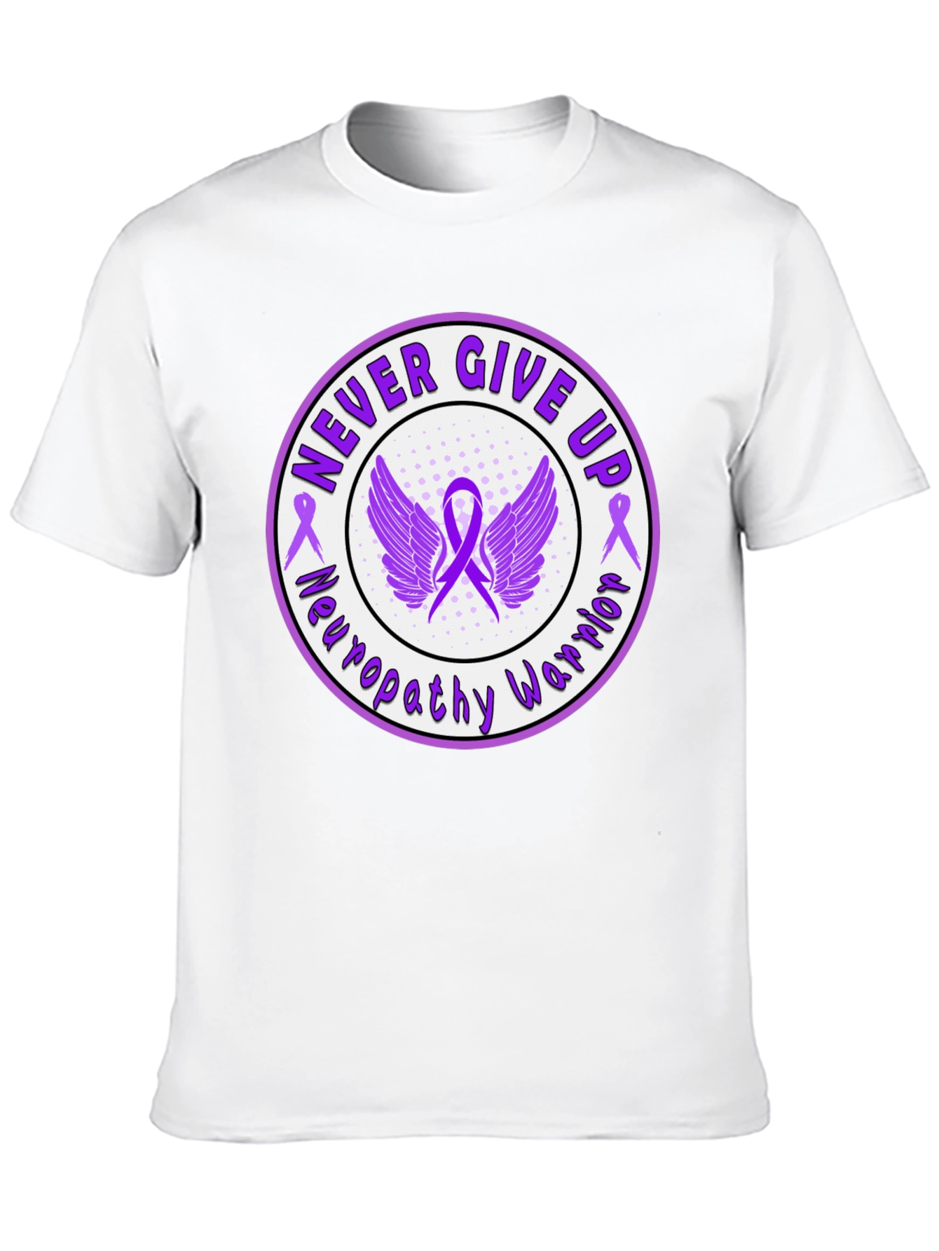 Never Give Up Neuropathy Warrior T-Shirt