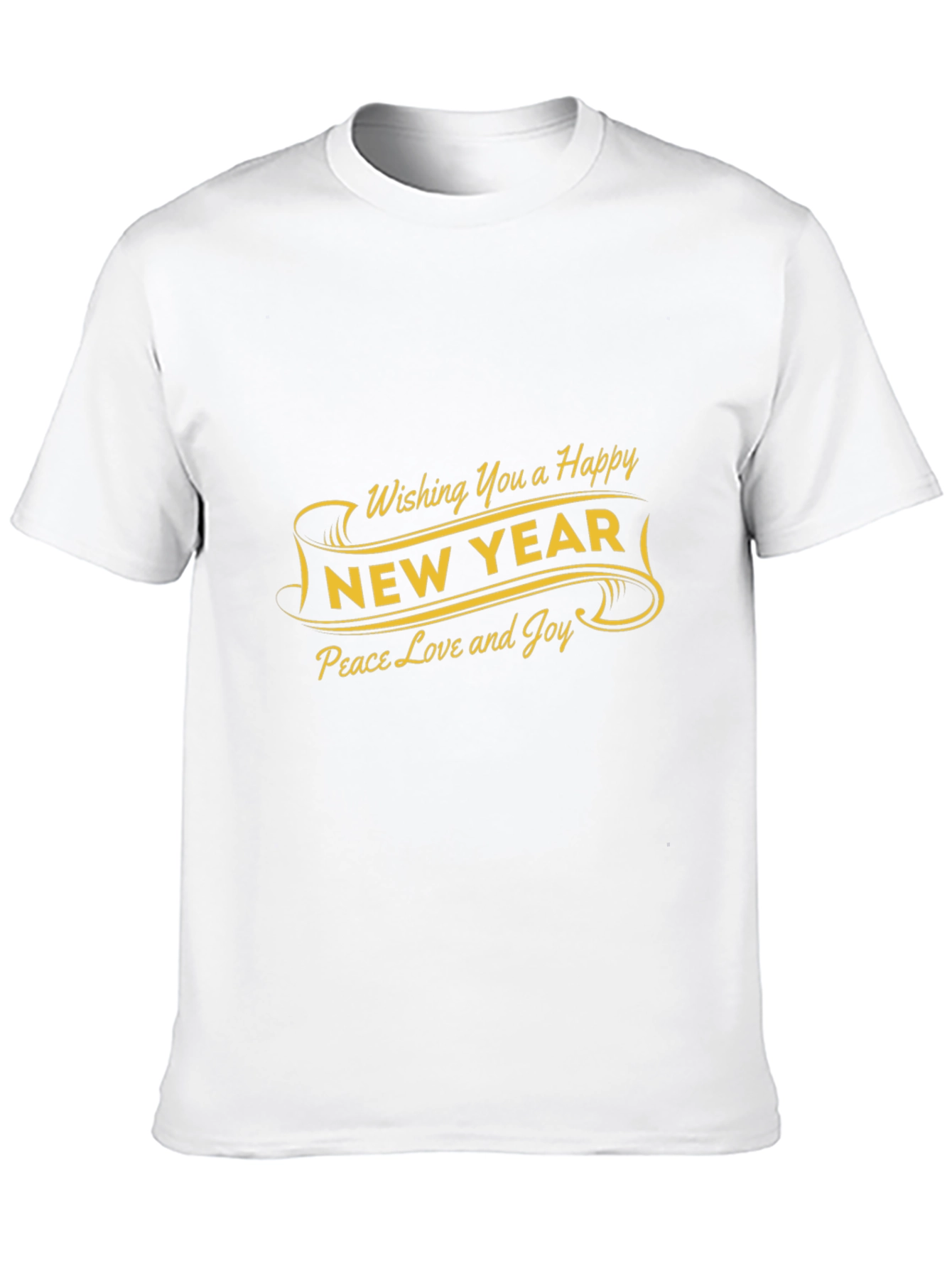 Happy New Year Graphic Tee - Peace Love Joy