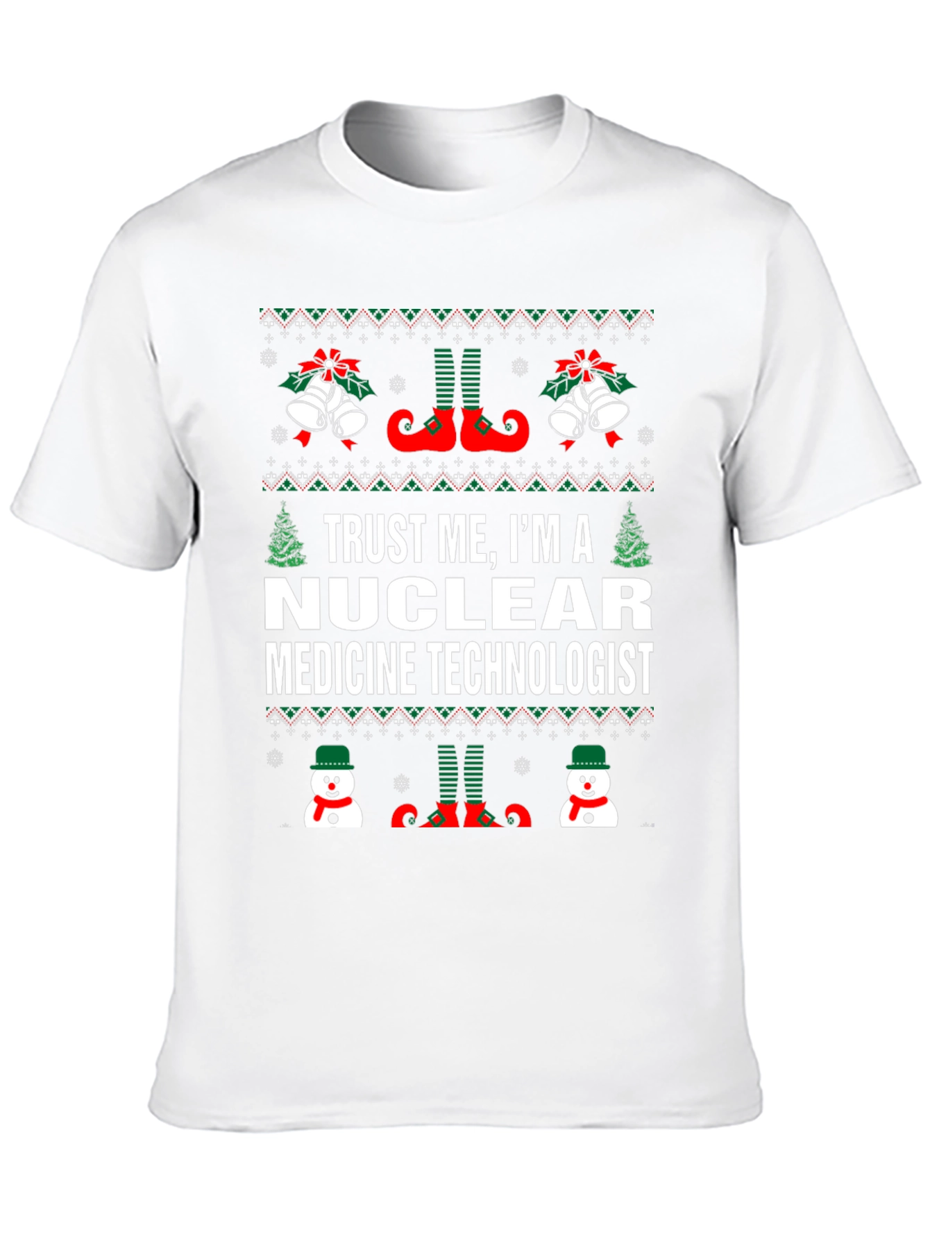 Nuclear Medicine Technologist Ugly Christmas T-Shirt