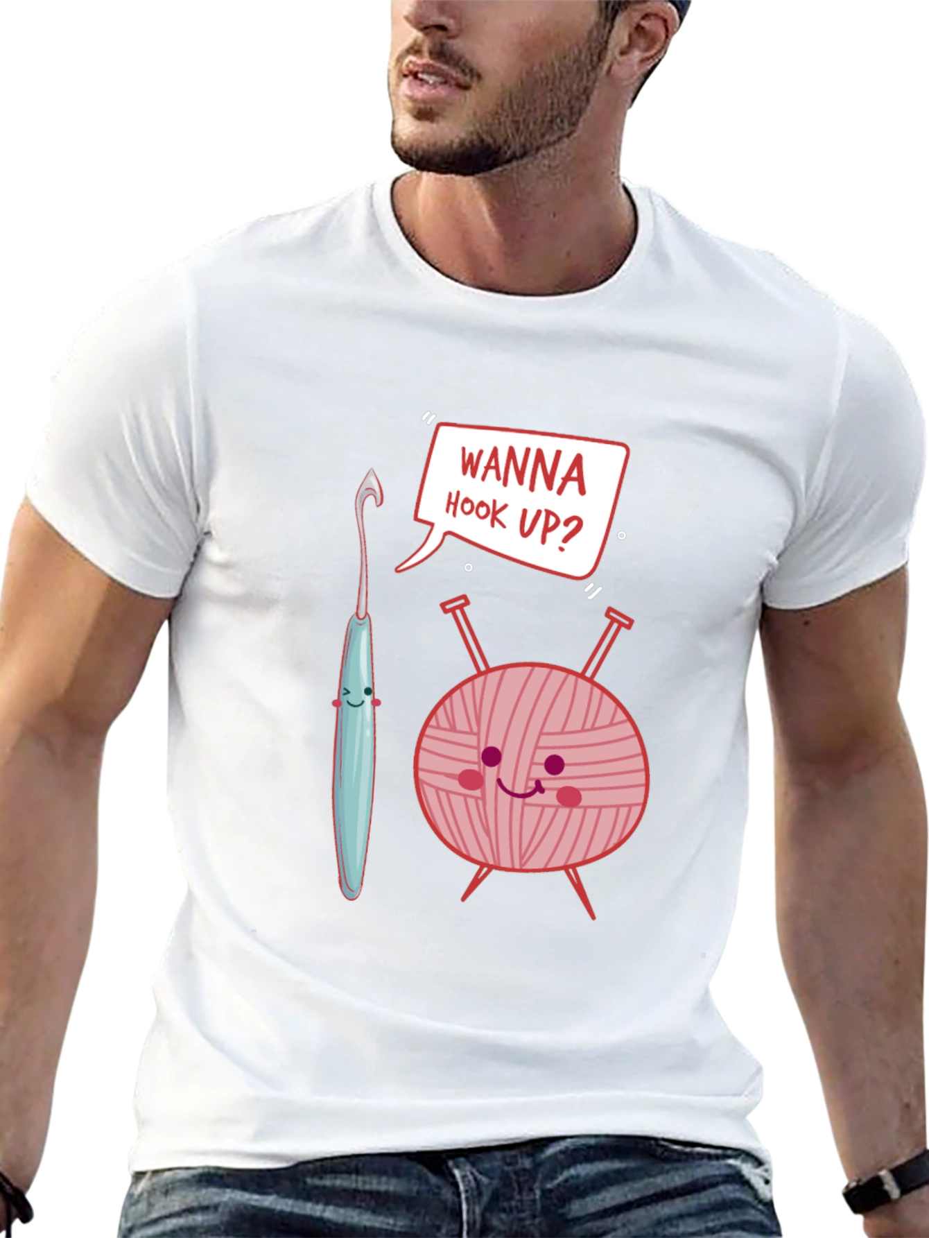 Wanna Hook Up Crochet T-Shirt