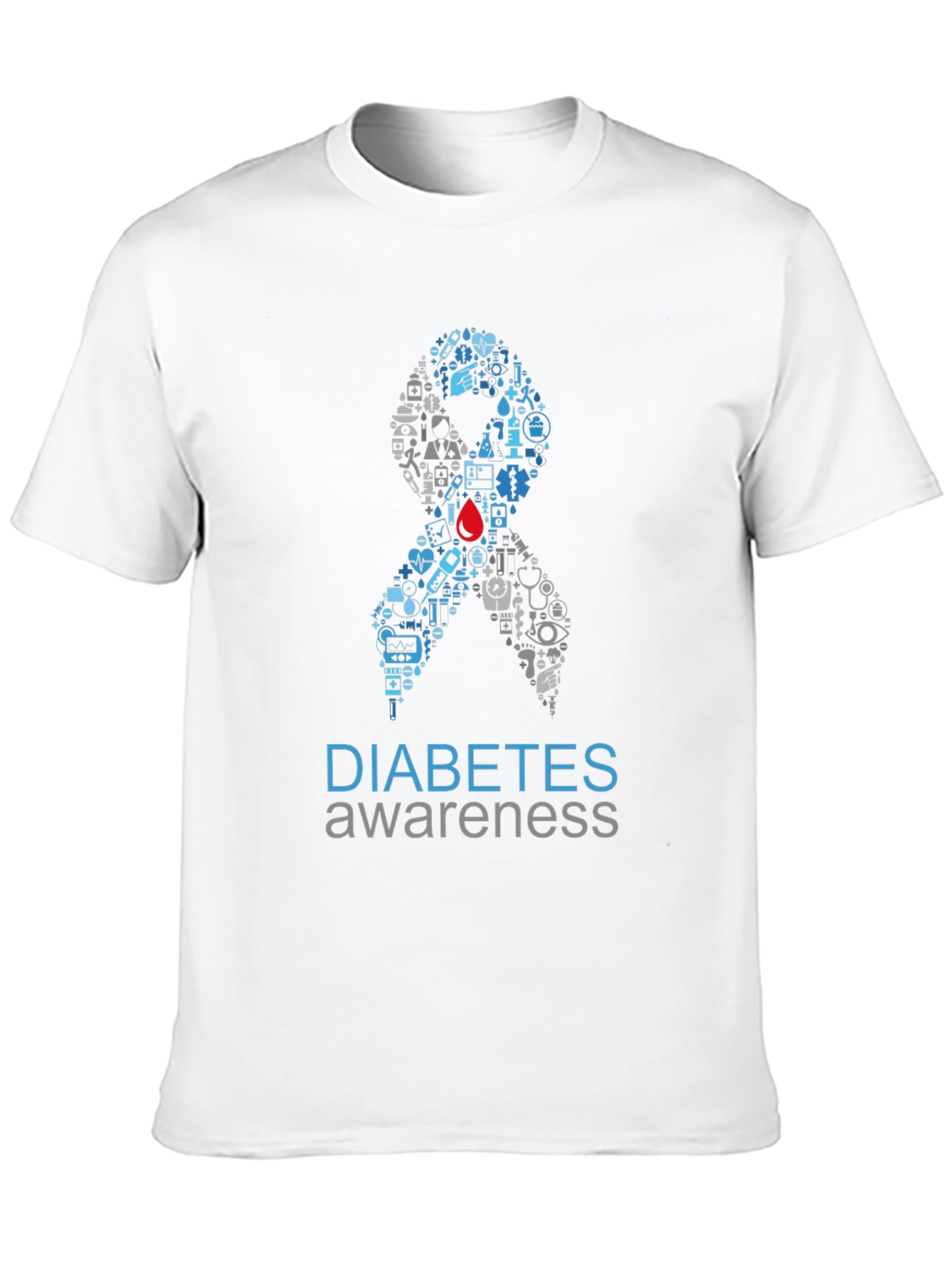 Diabetes Awareness Ribbon T-Shirt