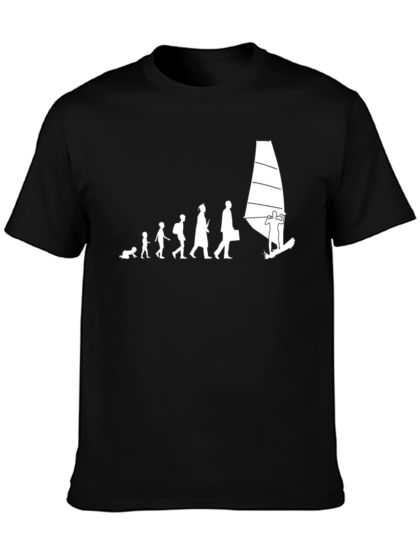 Evolution to Windsurfing Graphic T-Shirt