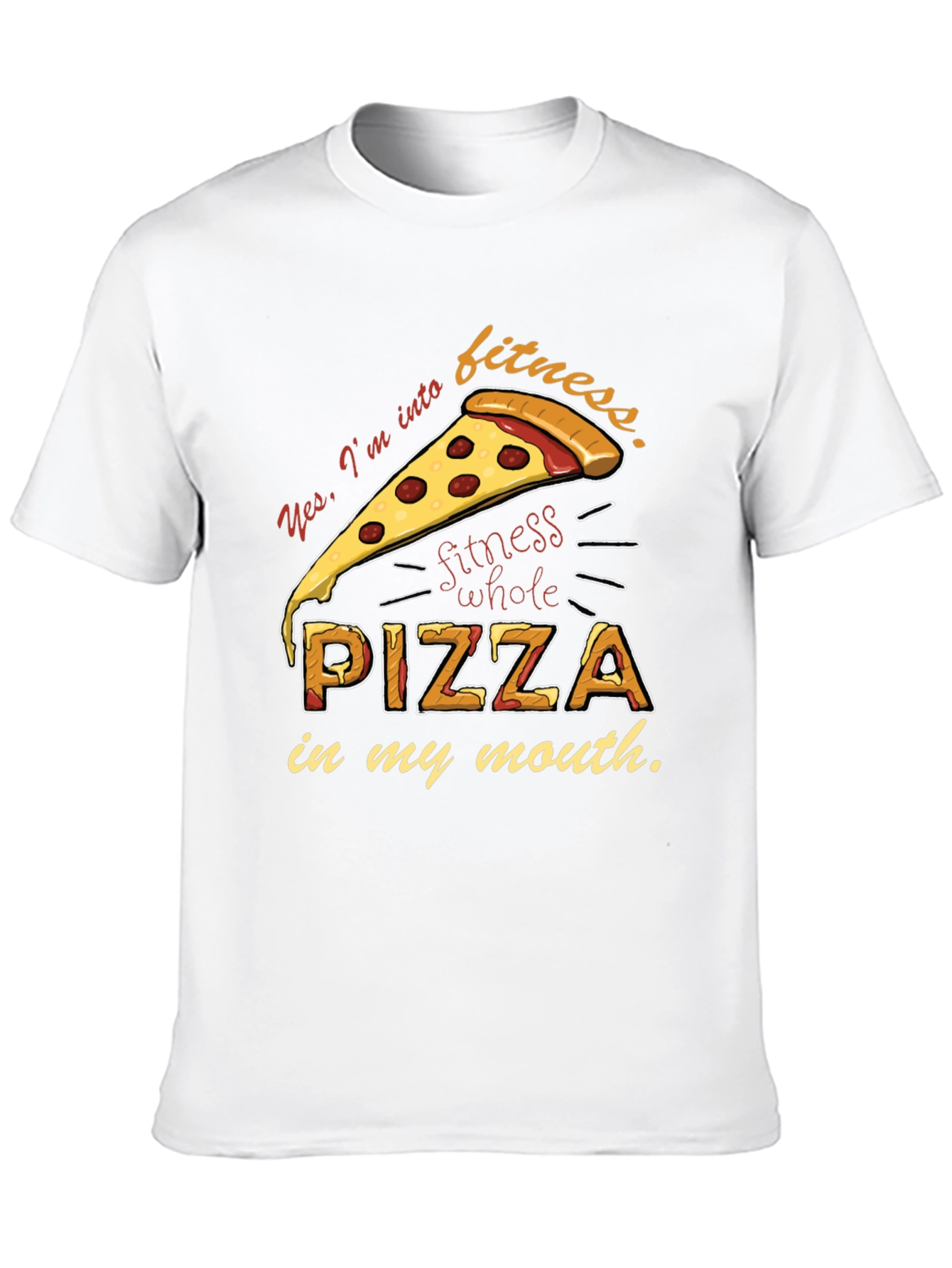 Pizza Fitness T-Shirt - Funny Foodie Tee