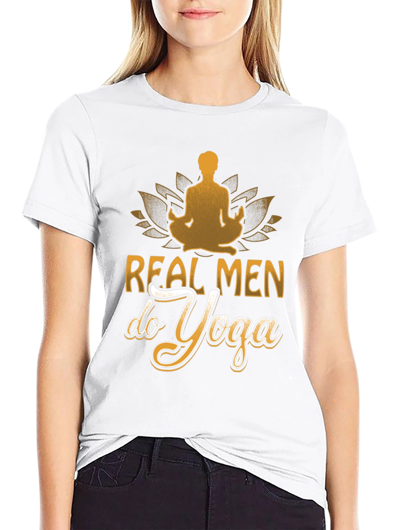 Real Men Do Yoga Graphic T-Shirt