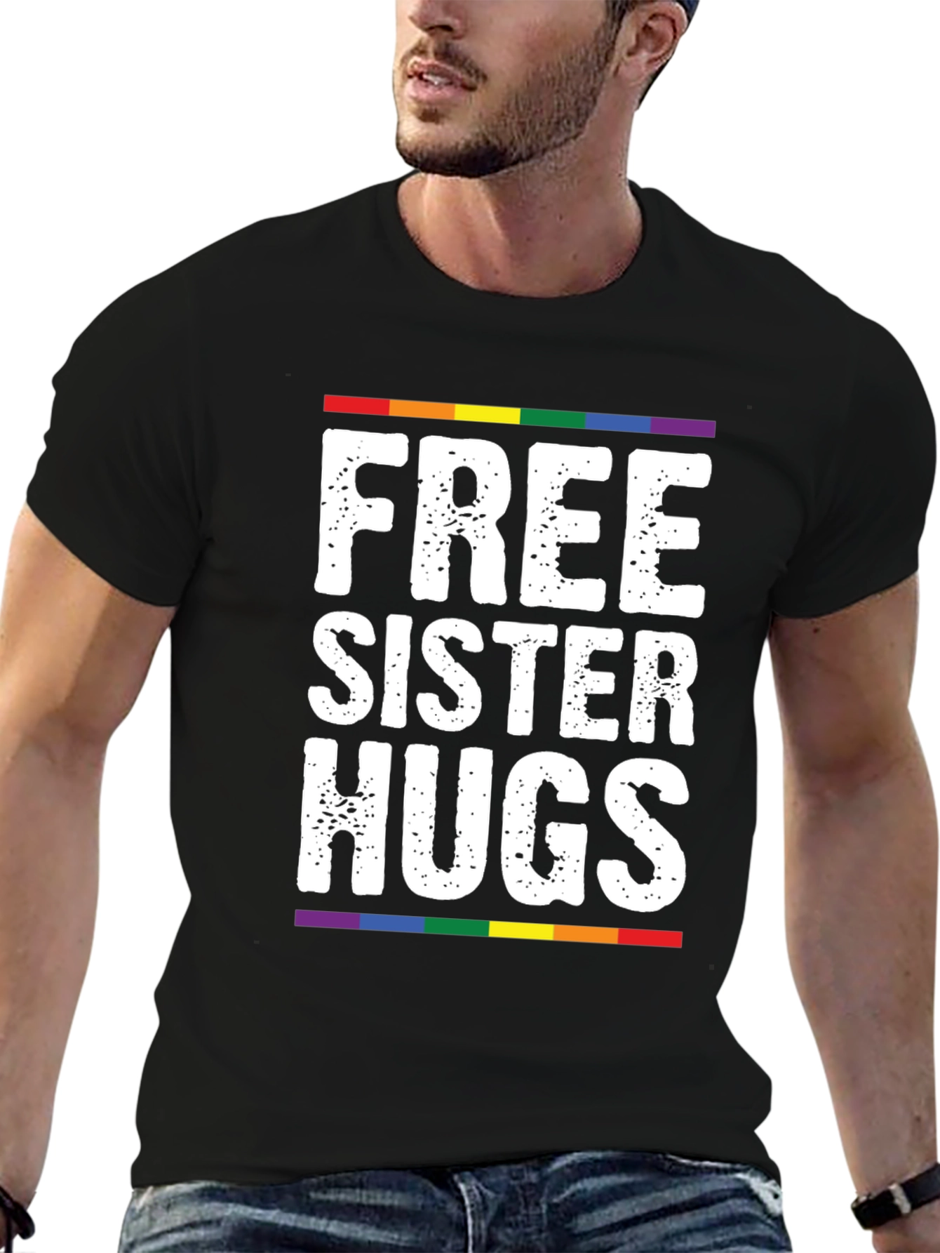 Free Sister Hugs Pride T-Shirt