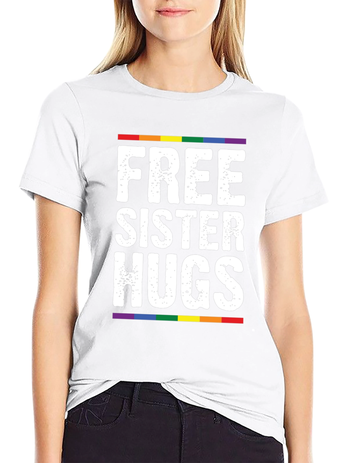 Free Sister Hugs Pride T-Shirt