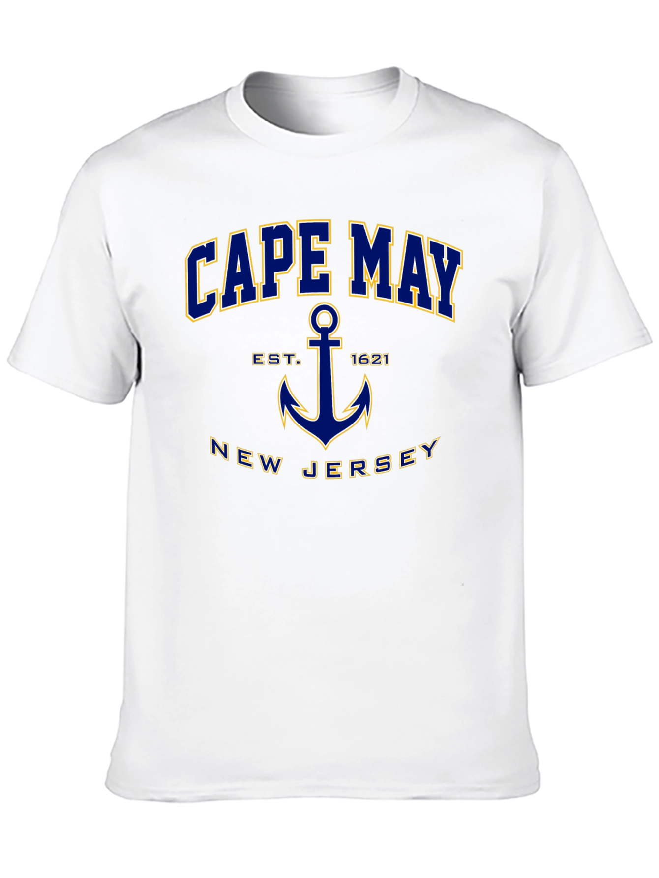 Cape May New Jersey Anchor Graphic T-Shirt