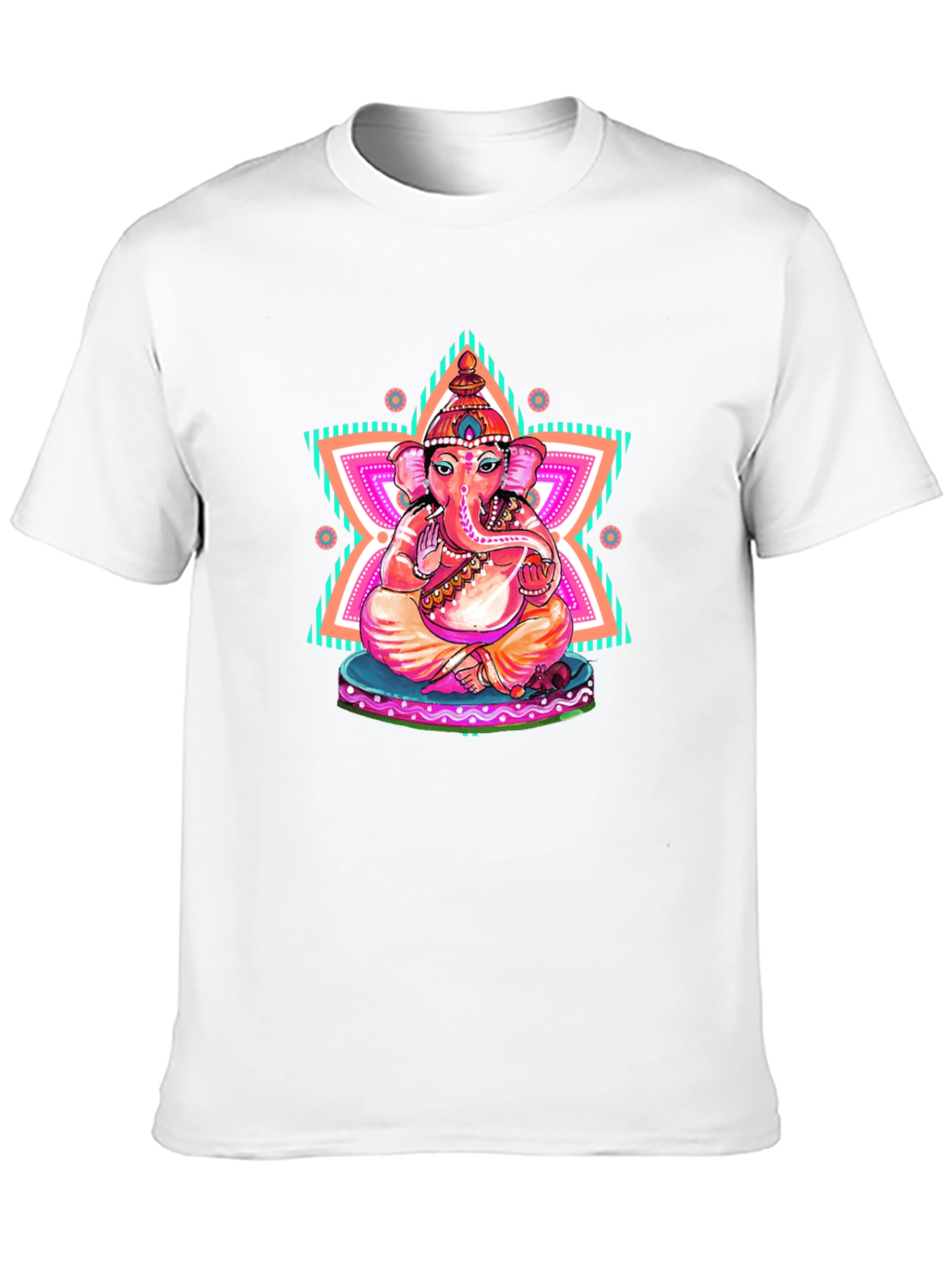 Ganesh Graphic Print Black T-Shirt