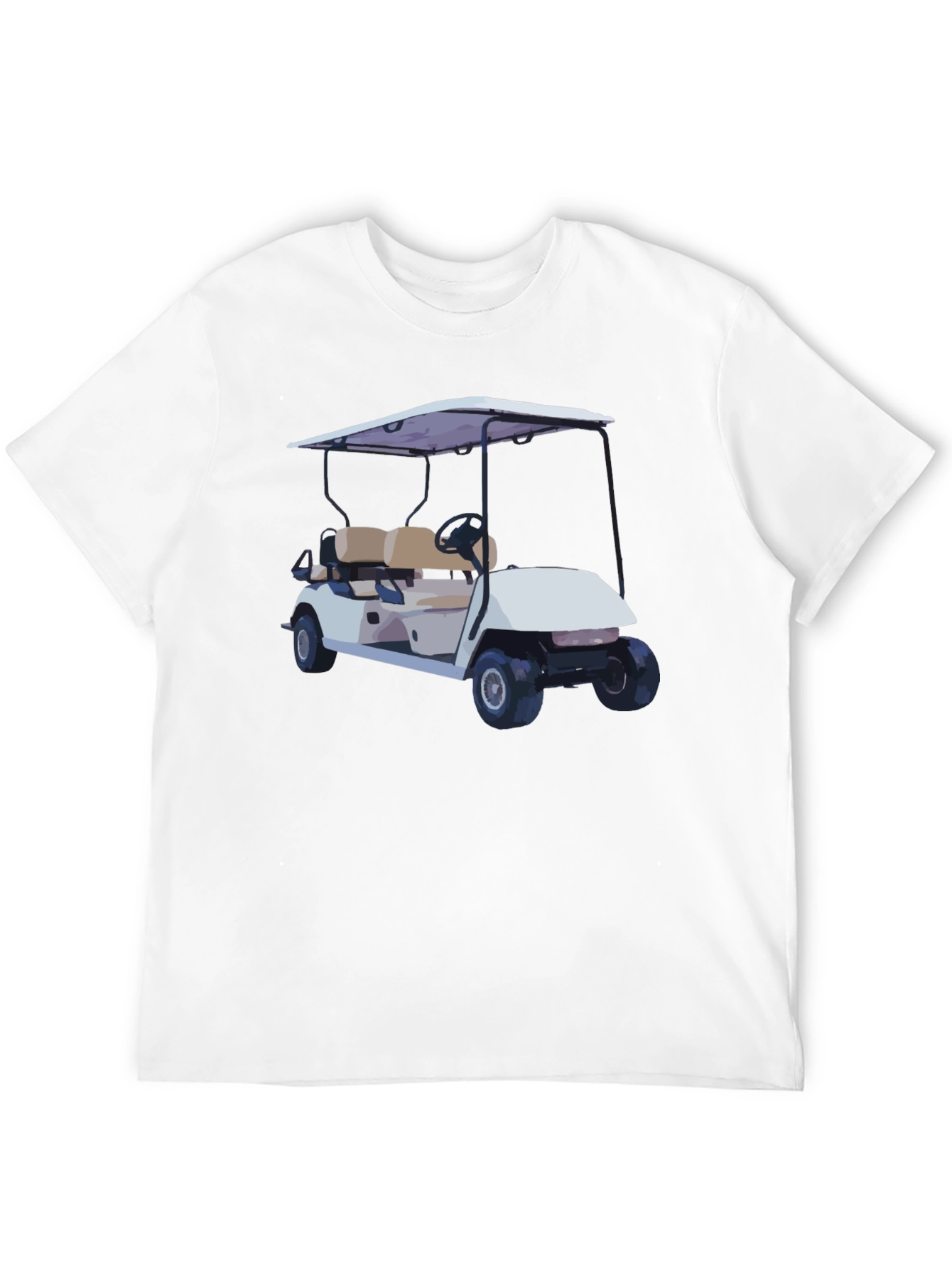 Golf Cart Graphic T-Shirt - Black