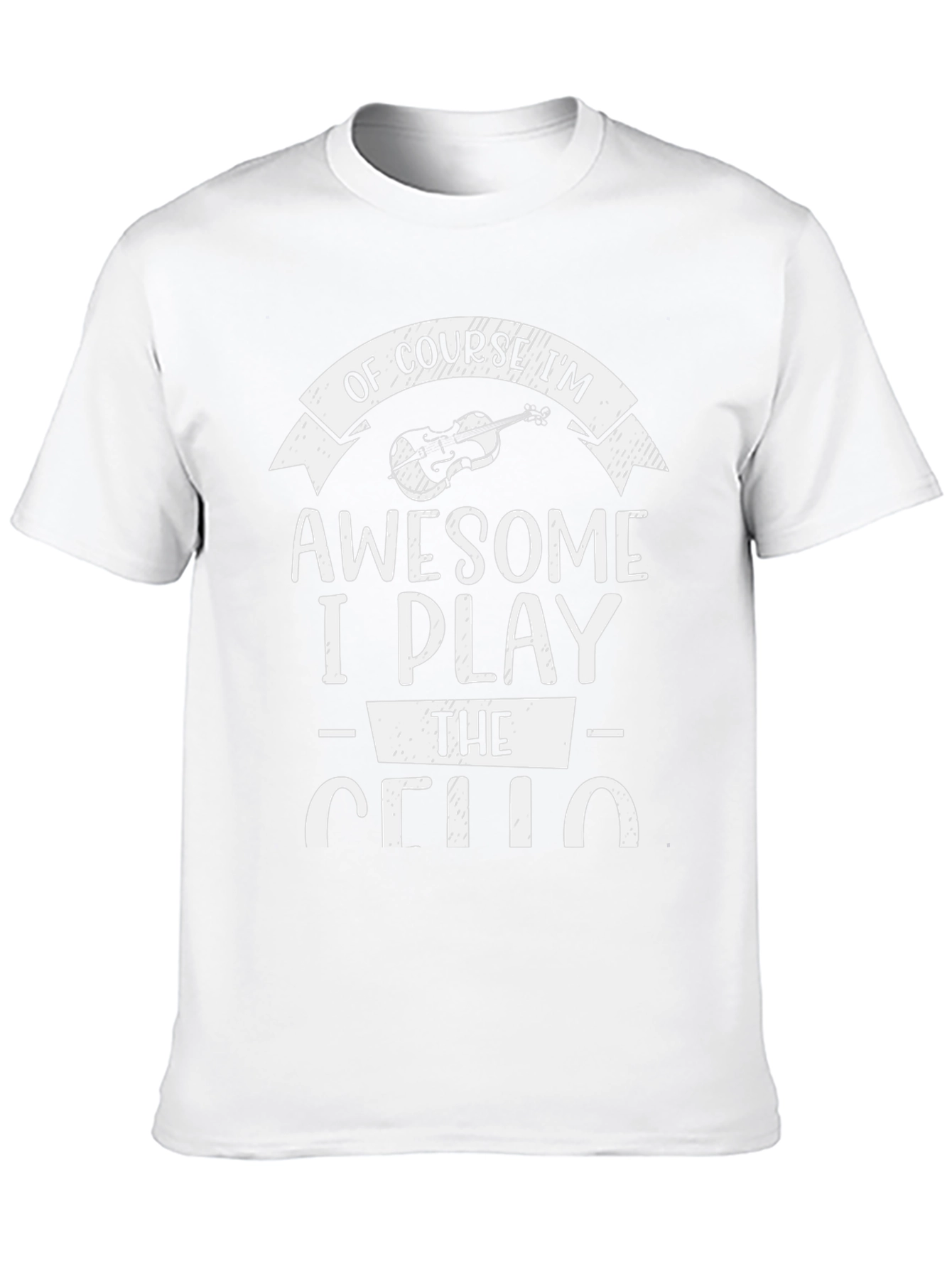 Awesome Cello Player Black T-Shirt