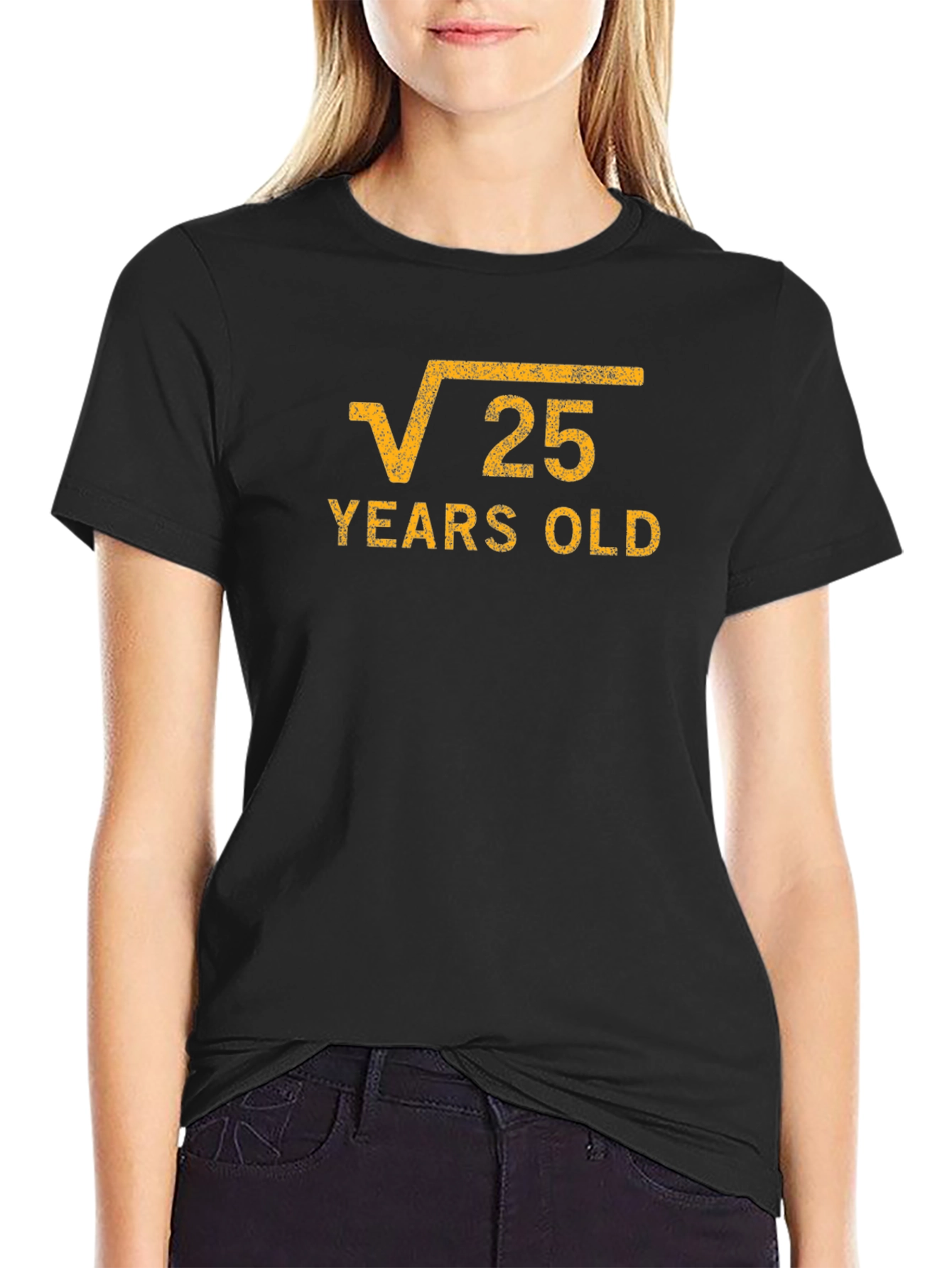 Funny 25th Birthday T-Shirt - Square Root Design