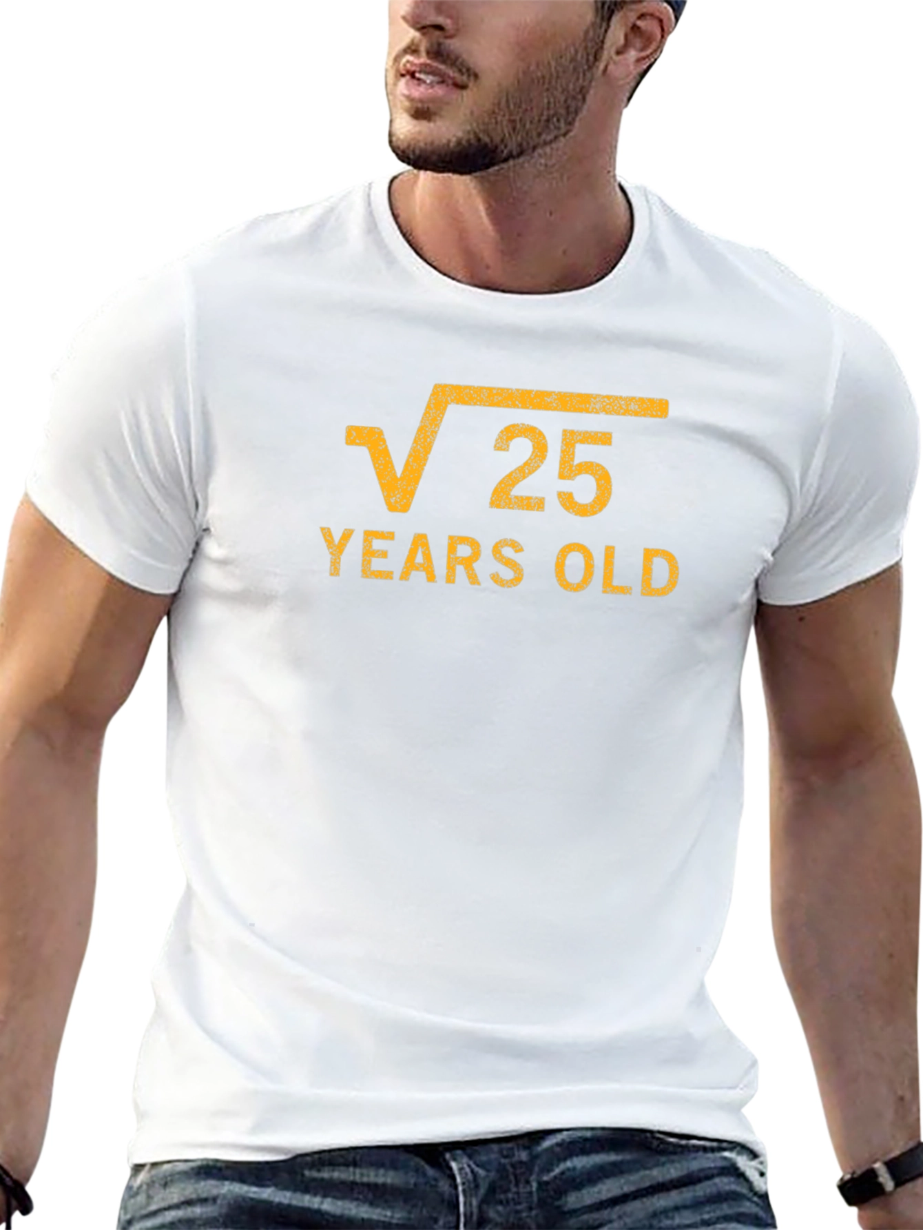 Funny 25th Birthday T-Shirt - Square Root Design