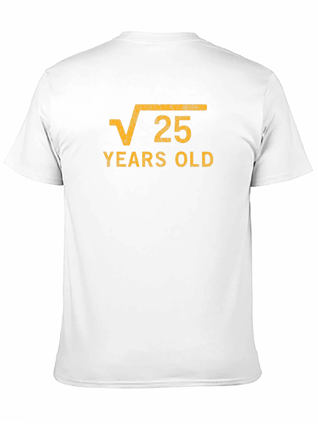 Funny 25th Birthday T-Shirt - Square Root Design