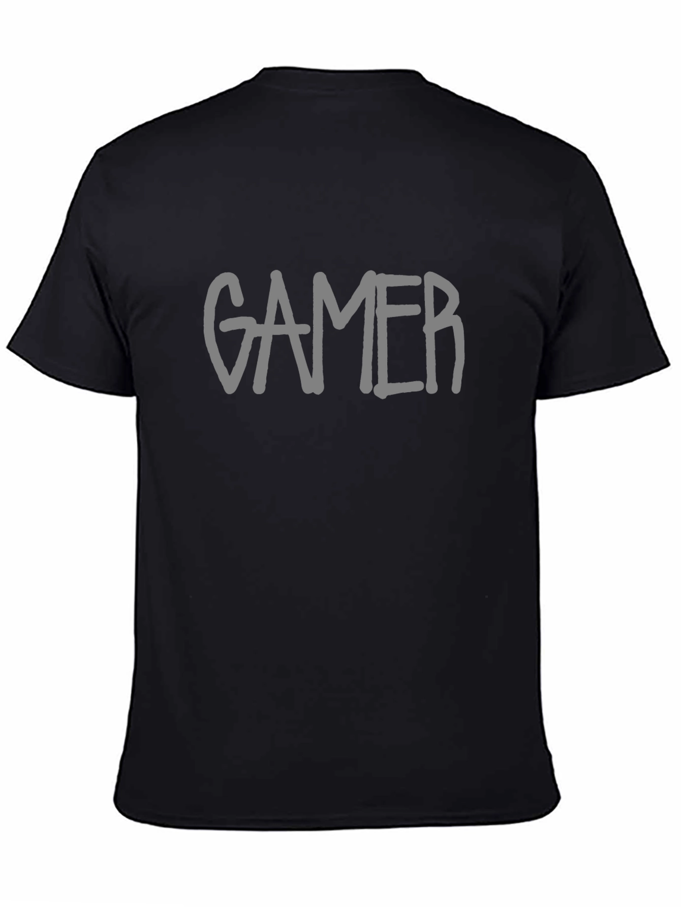 Gamer Graphic Tee - Black Casual T-Shirt
