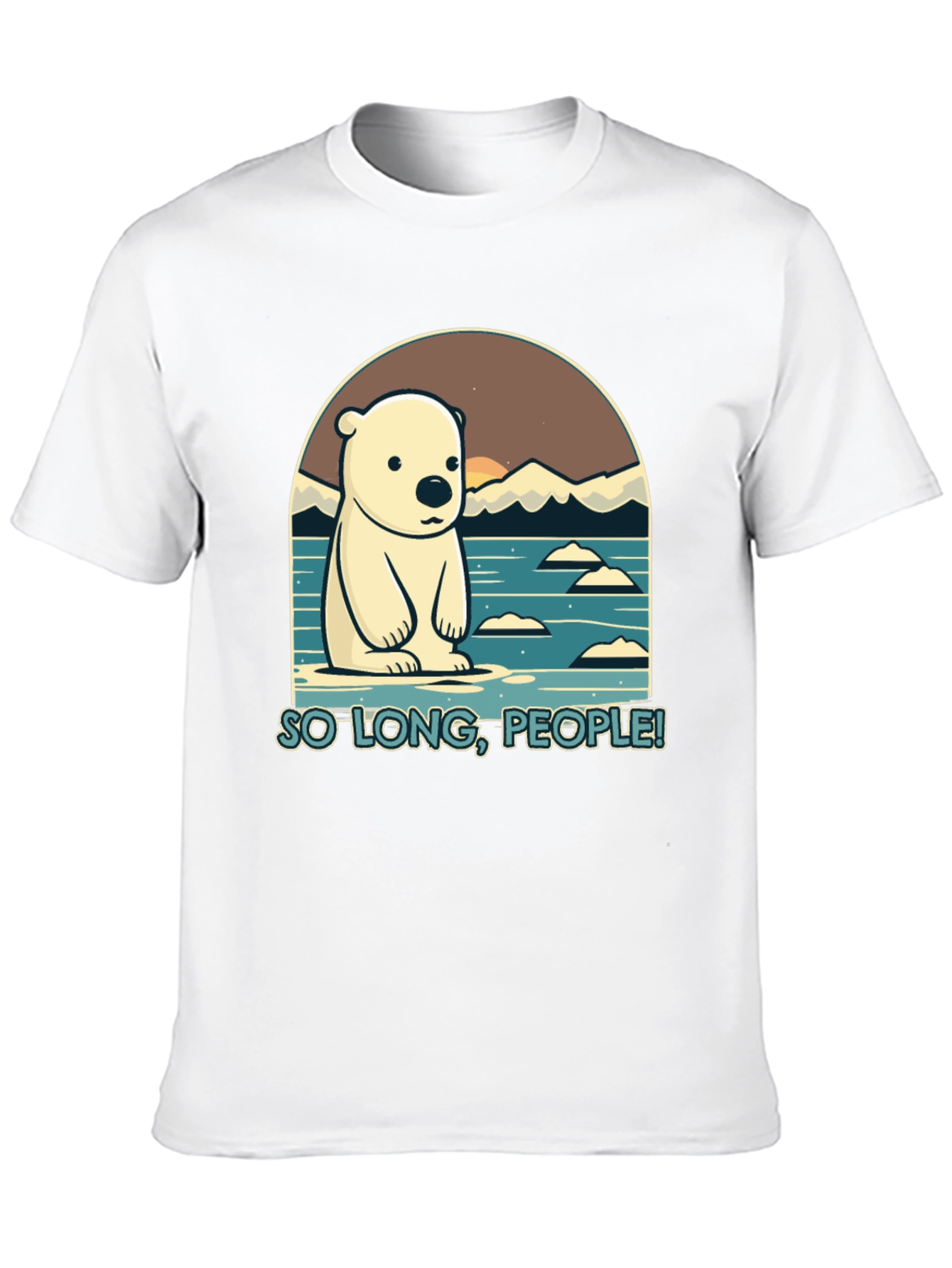 So Long People Polar Bear Graphic T-Shirt