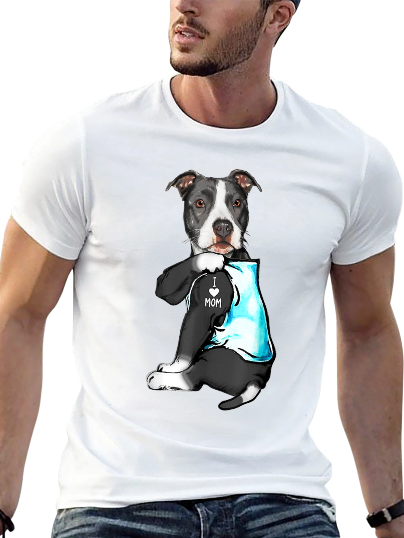 Dog I Heart Mom T-Shirt