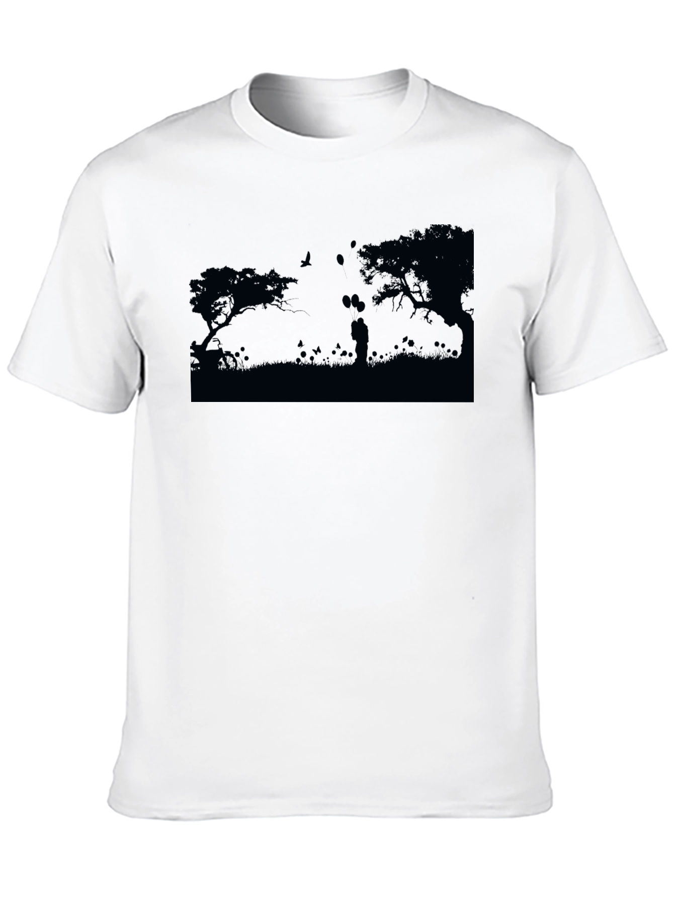 Romantic Silhouette Graphic Tee - Unisex Soft Cotton