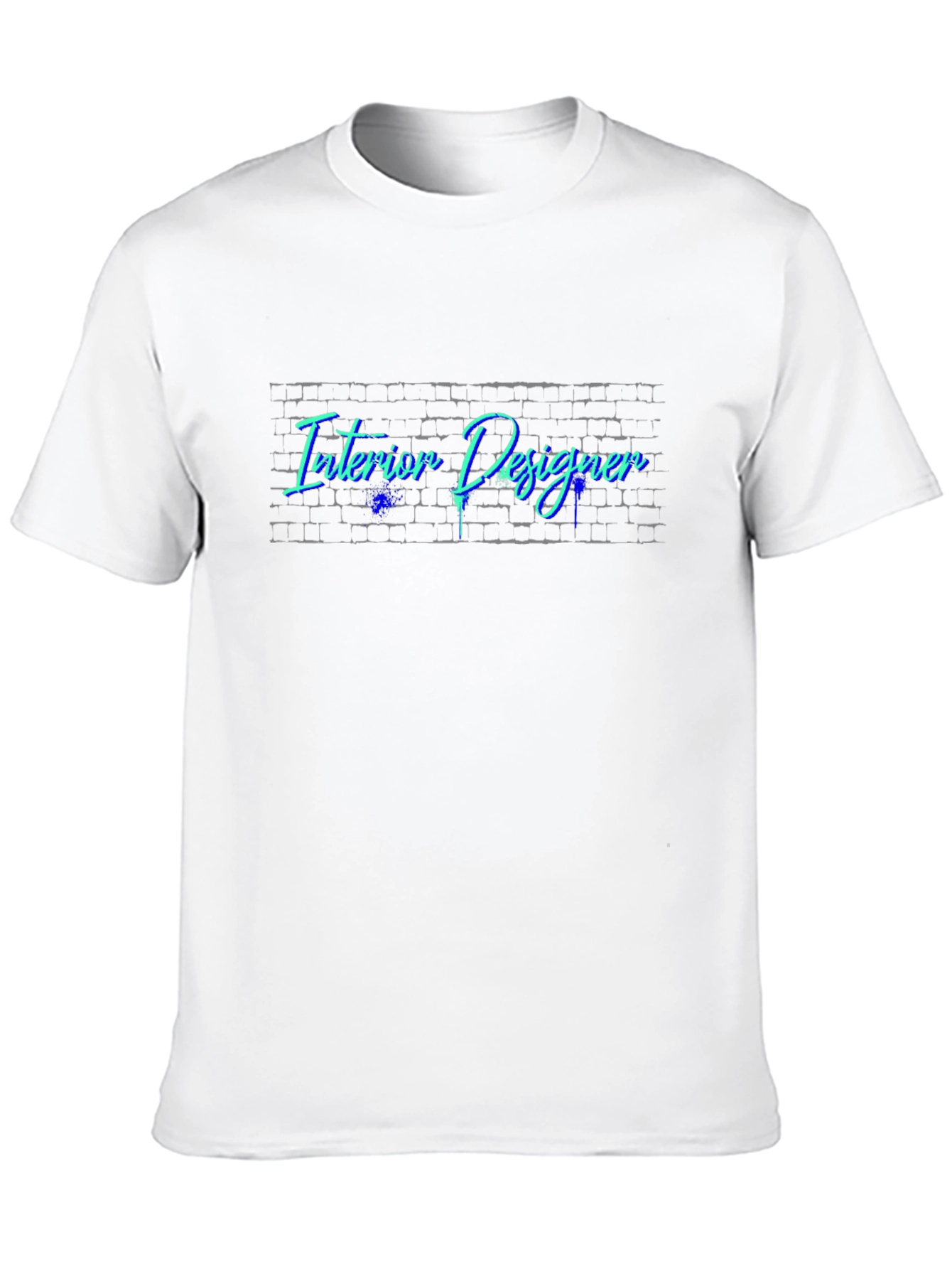 Interior Designer T-Shirt - Brick Wall Design