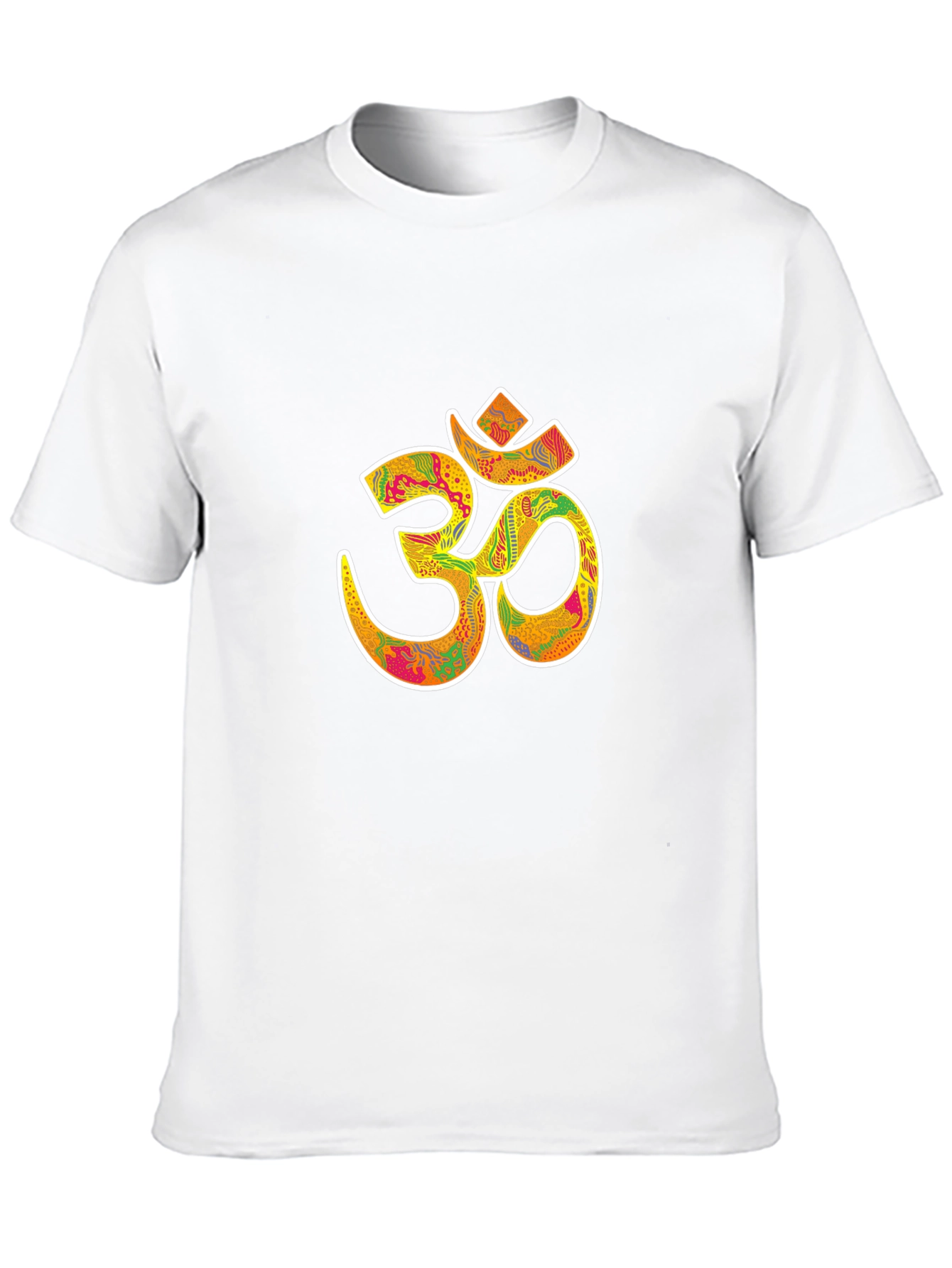 Om Symbol Graphic Tee - Black Cotton Blend T-Shirt