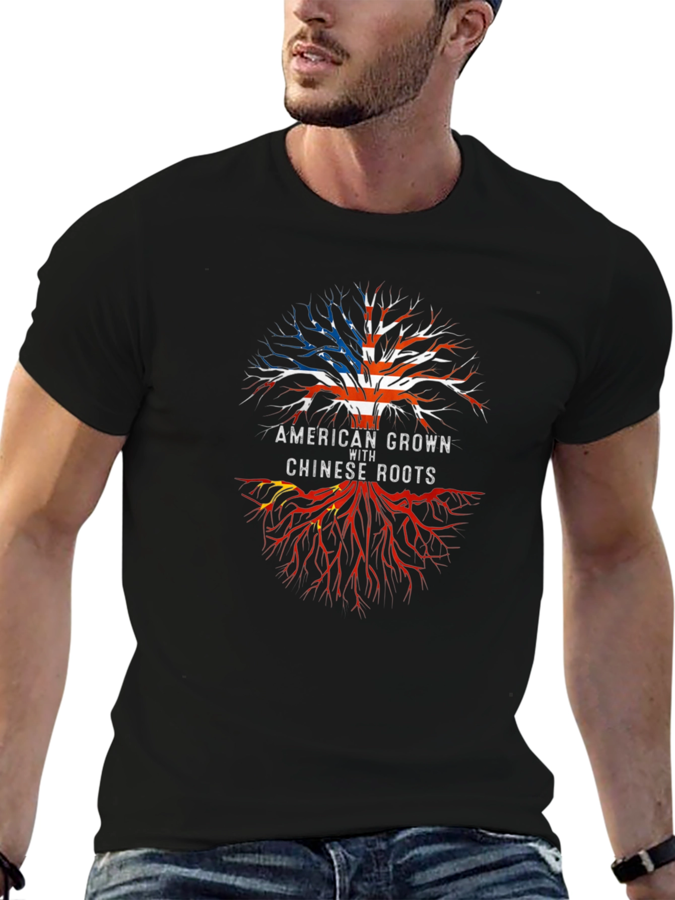 American Grown with Chinese Roots T-Shirt