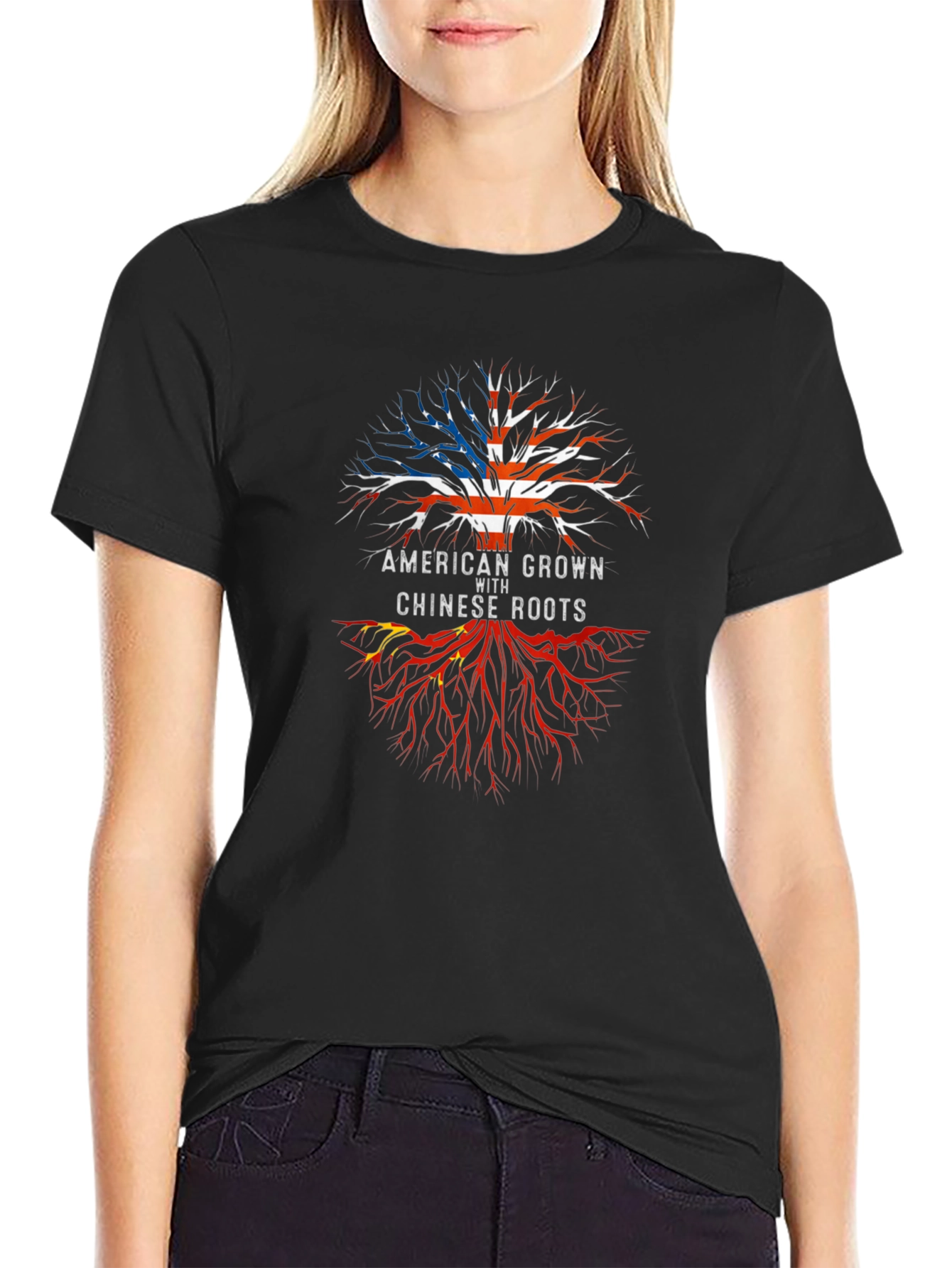 American Grown with Chinese Roots T-Shirt