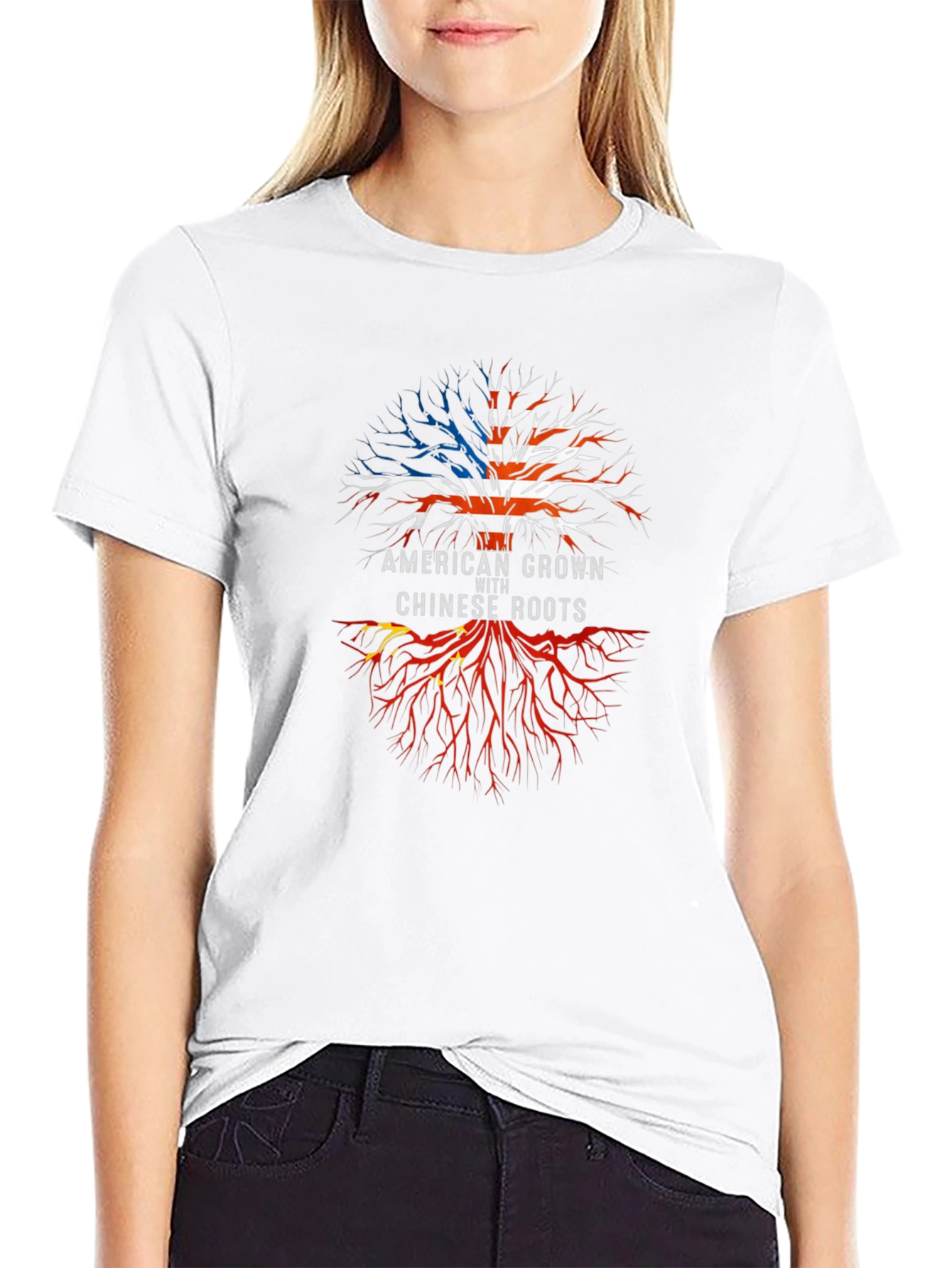 American Grown with Chinese Roots T-Shirt