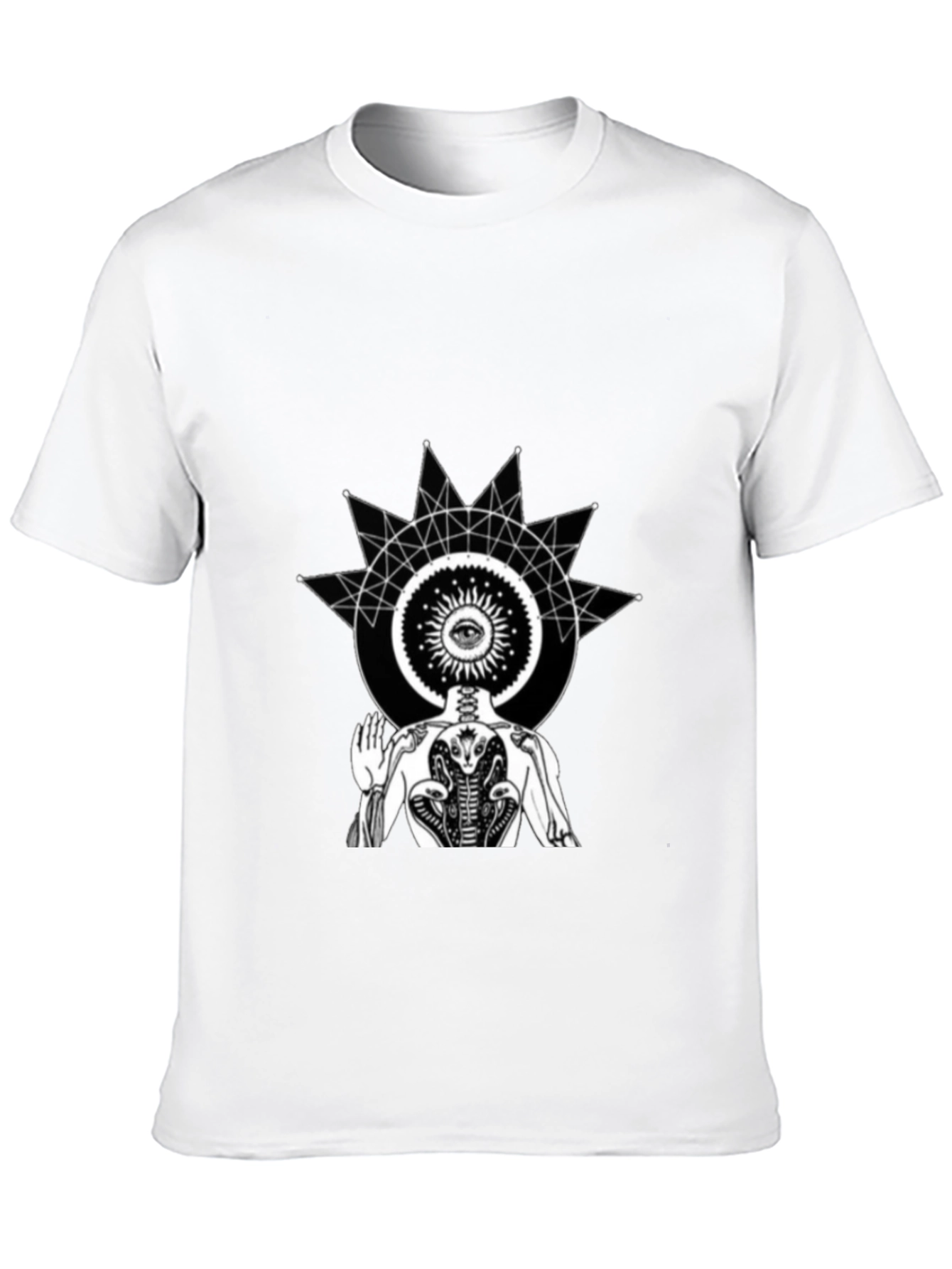Mystic Vision Black T-Shirt - Spiritual Graphic Tee