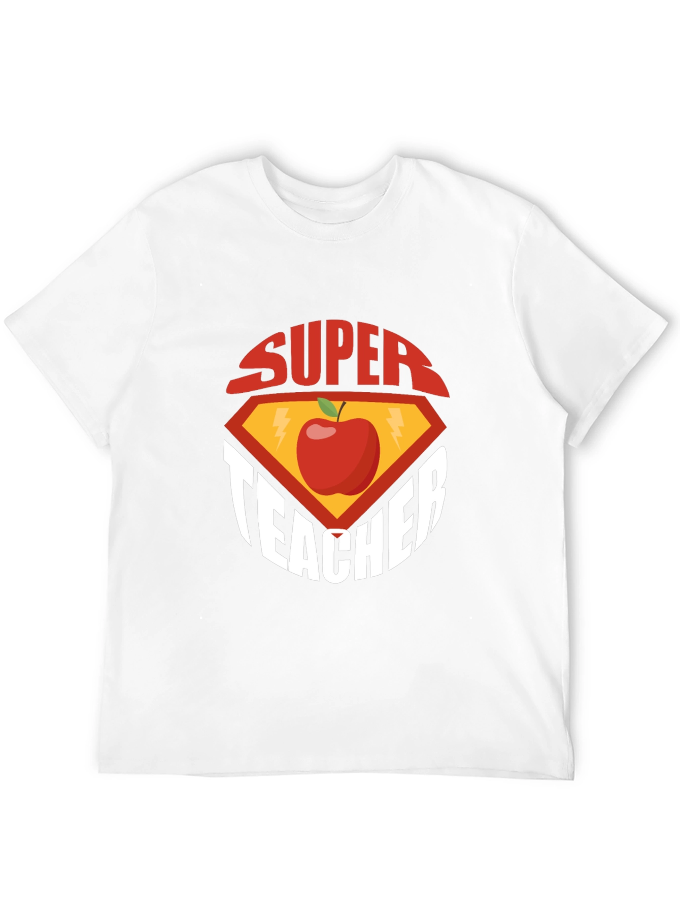 Super Teacher Graphic Tee - Black Cotton T-Shirt