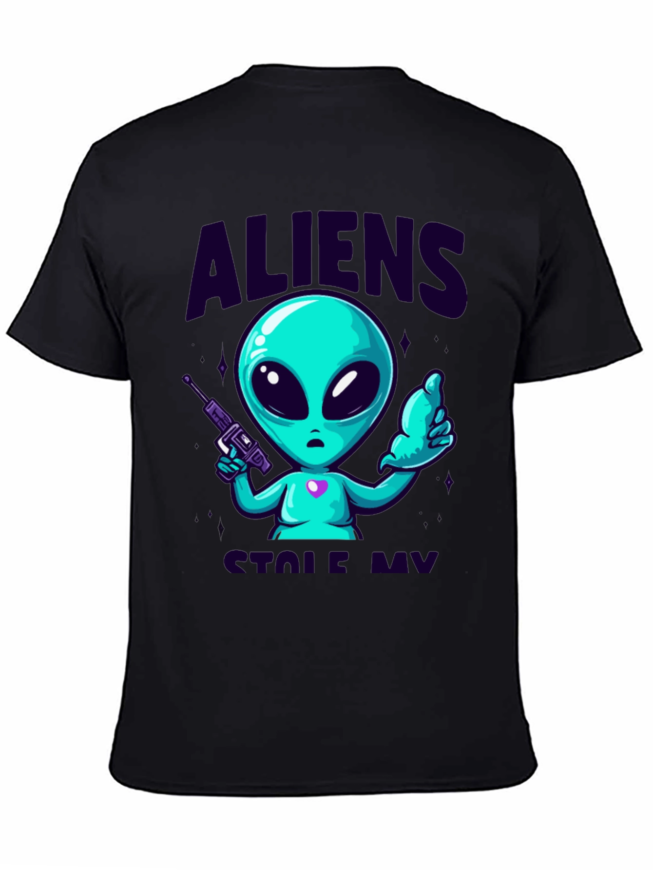 Alien Graphic Tee - Space Invasion Style