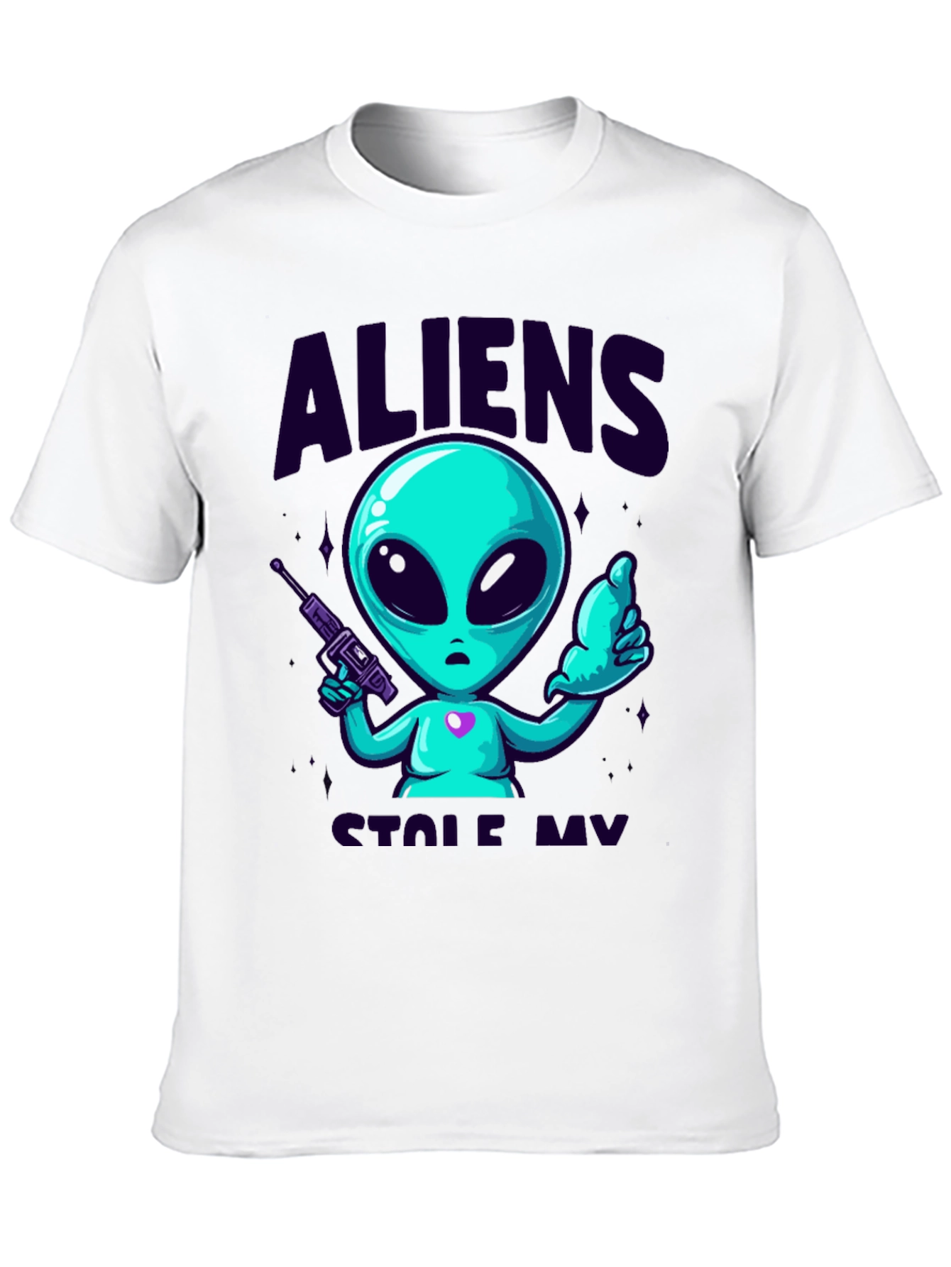 Alien Graphic Tee - Space Invasion Style