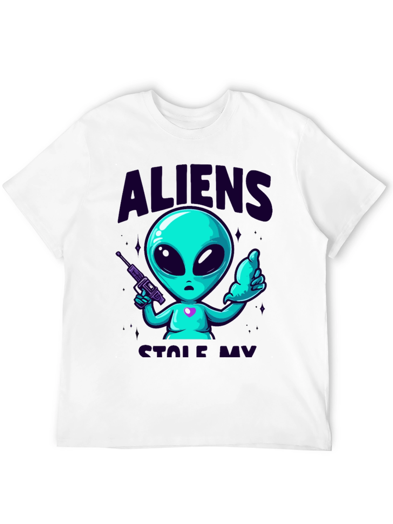 Alien Graphic Tee - Space Invasion Style