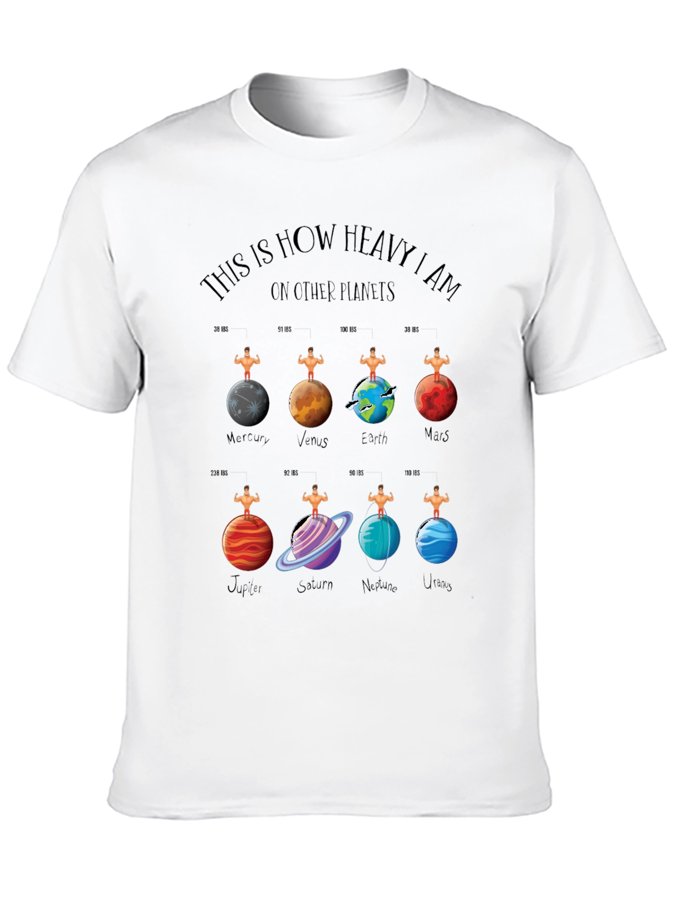 Planets Weight T-Shirt