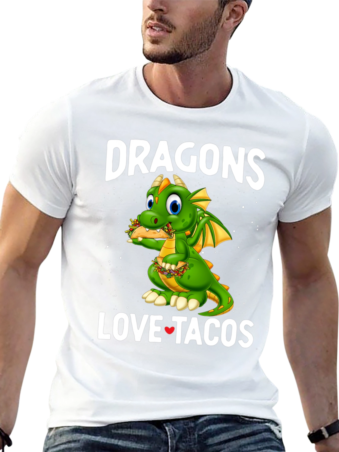 Dragons Love Tacos Graphic Tee