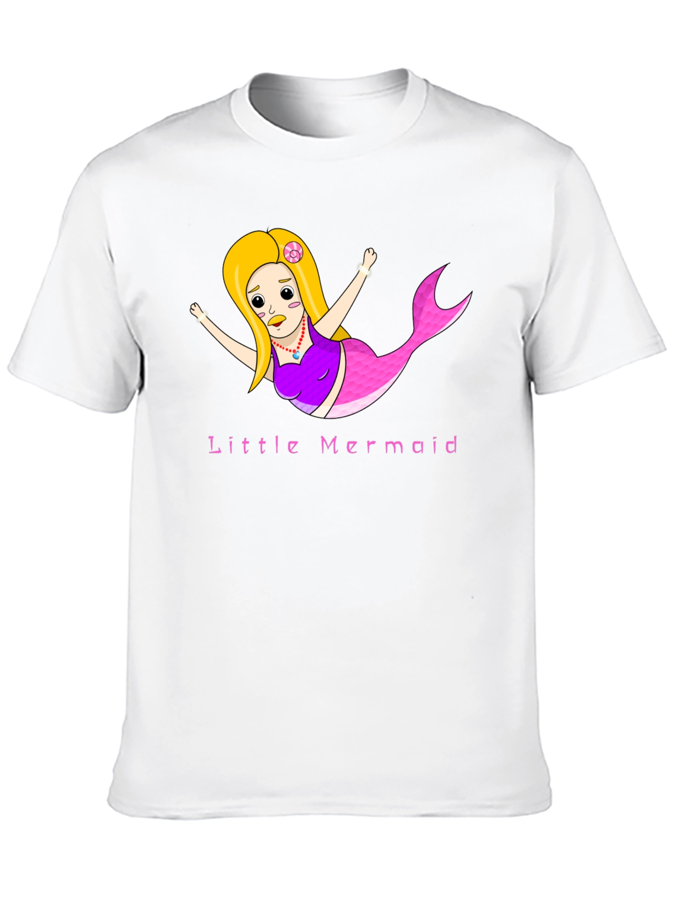 Little Mermaid Graphic Tee - Black