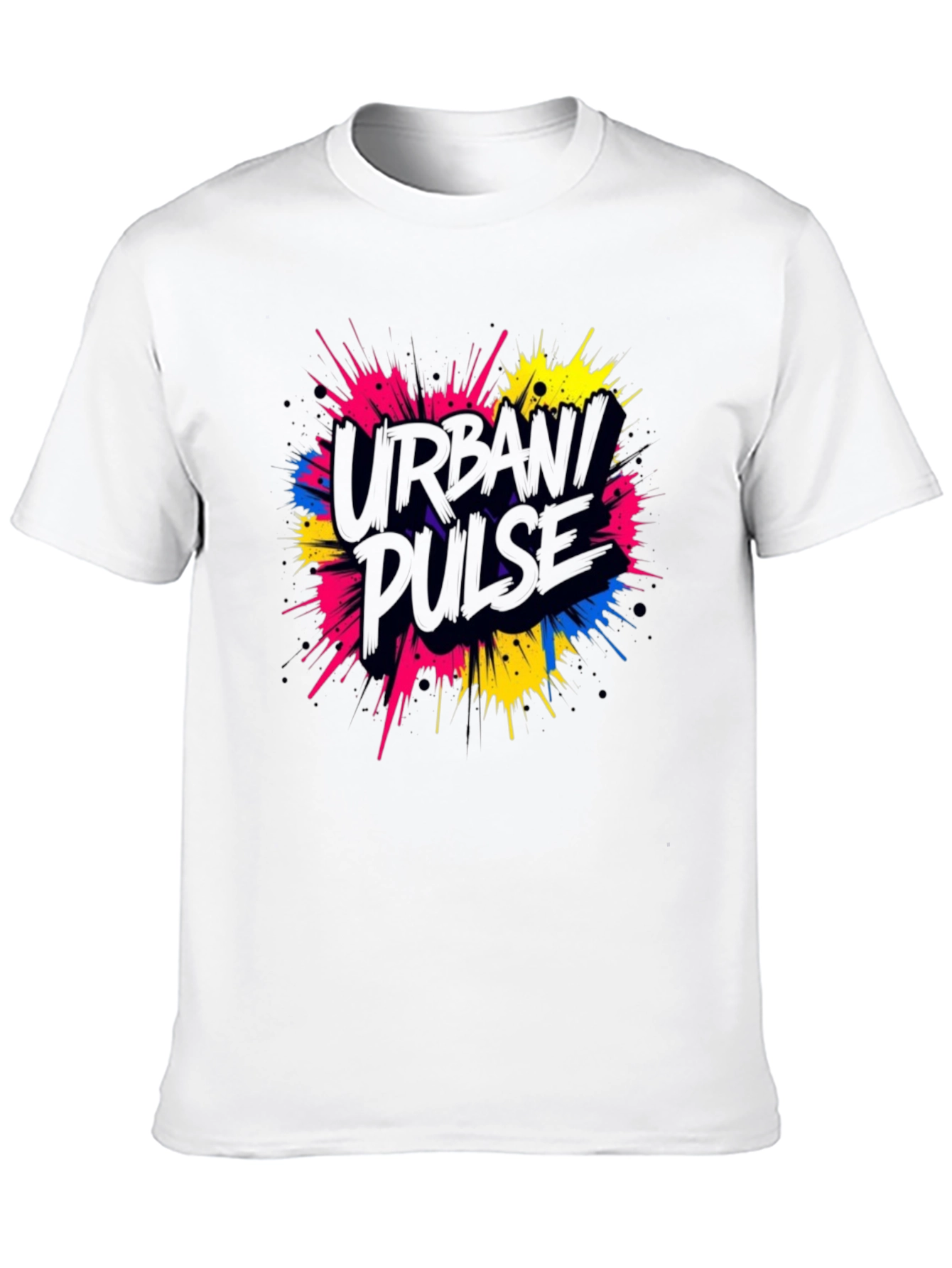 Urban Pulse Graphic Tee - Trendy Black T-Shirt