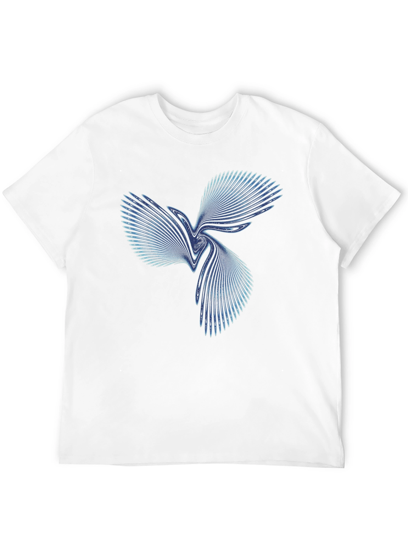 Abstract Swirl Graphic Tee - Stylish Black T-Shirt