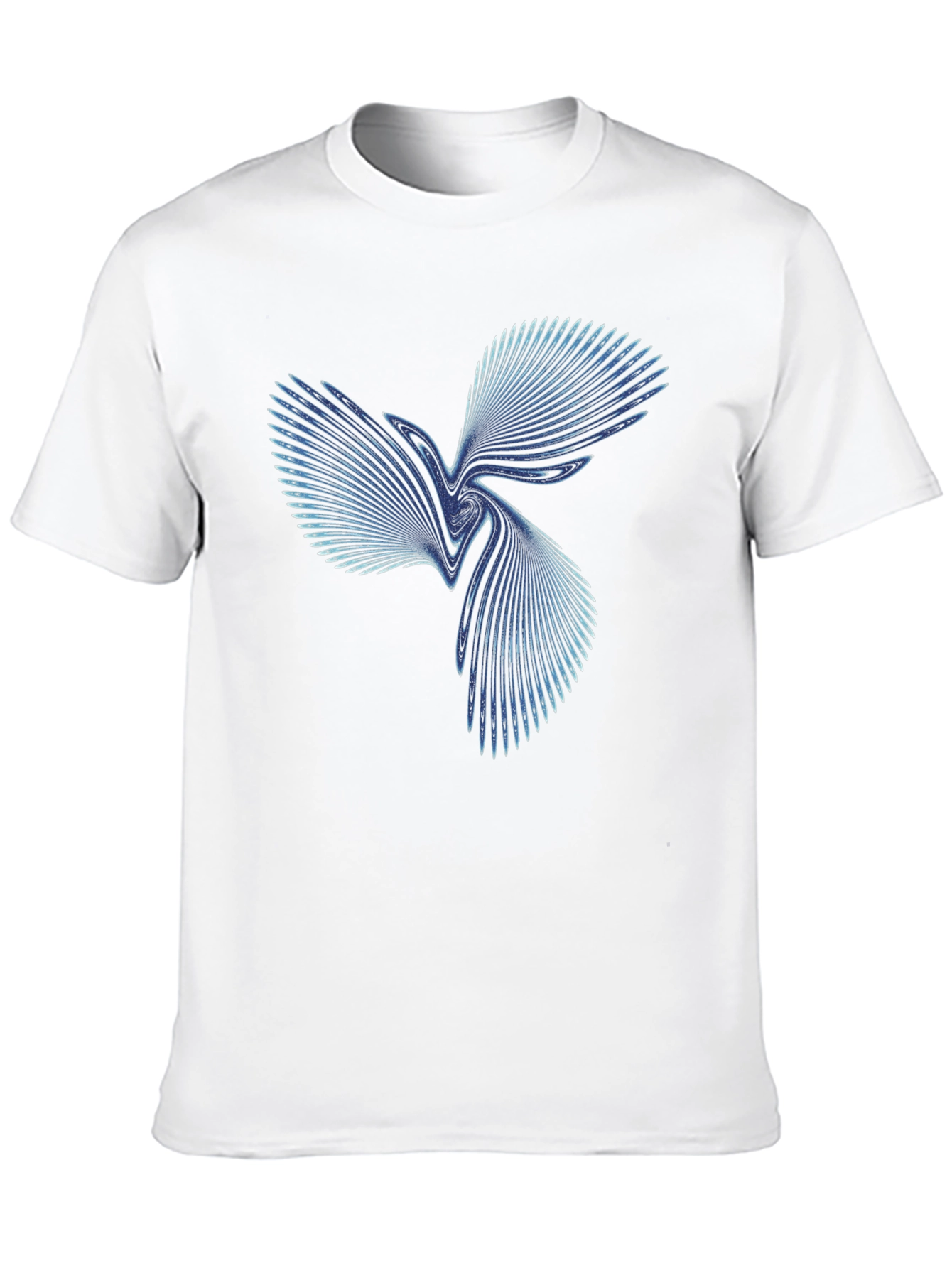 Abstract Swirl Graphic Tee - Stylish Black T-Shirt
