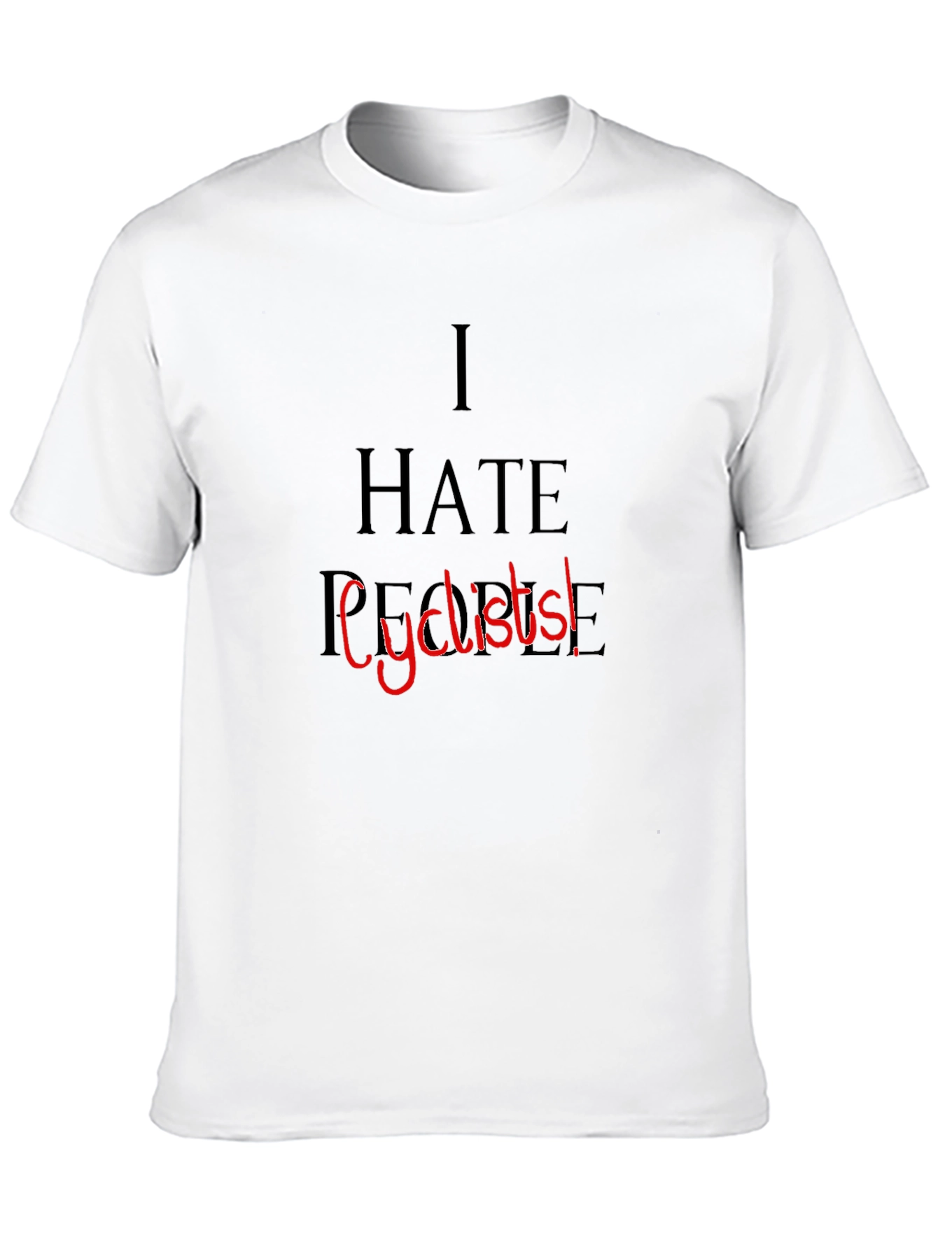 I Hate People Cyclists! Graphic Tee