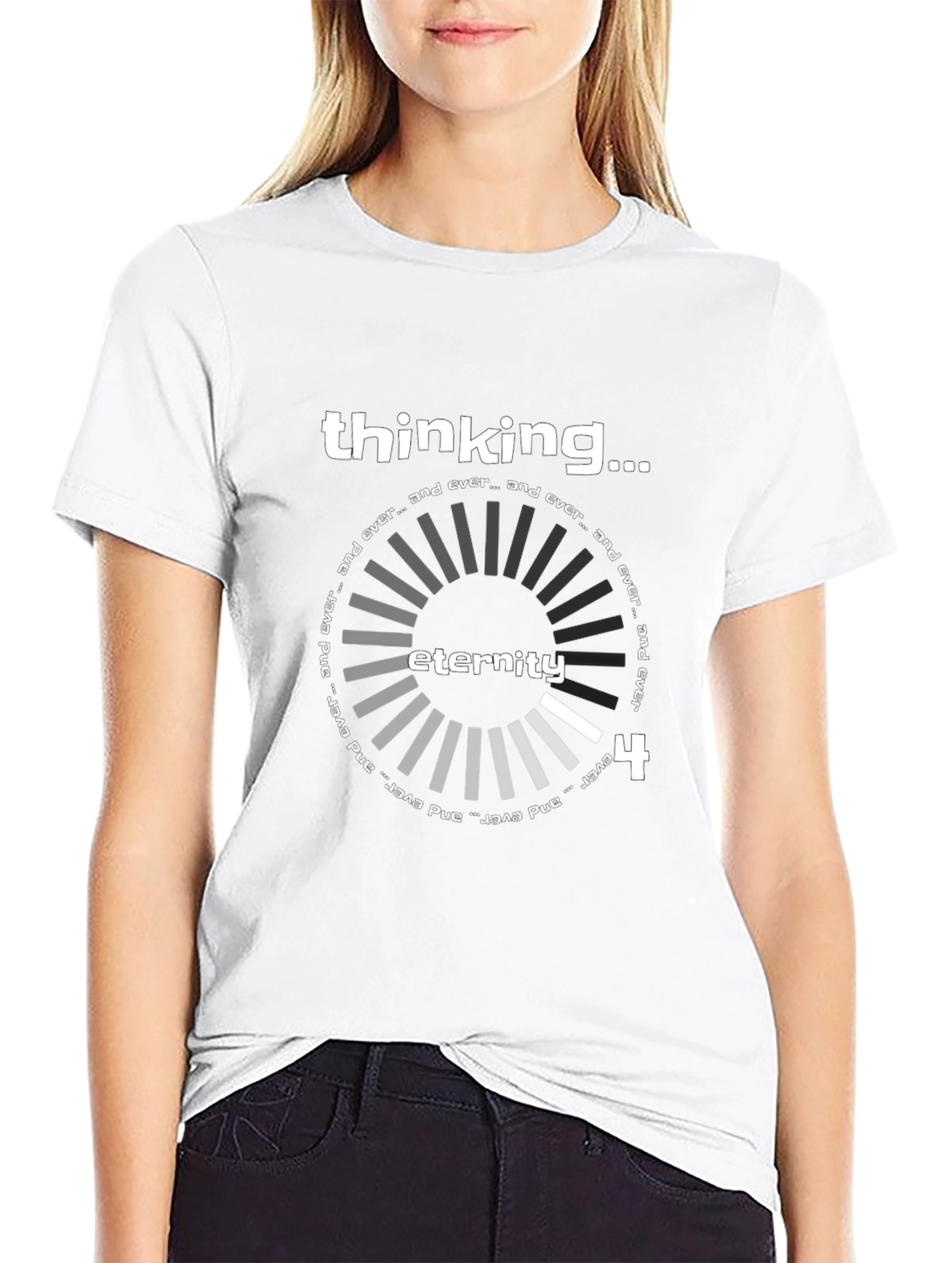 Thinking Eternity Black Graphic Tee